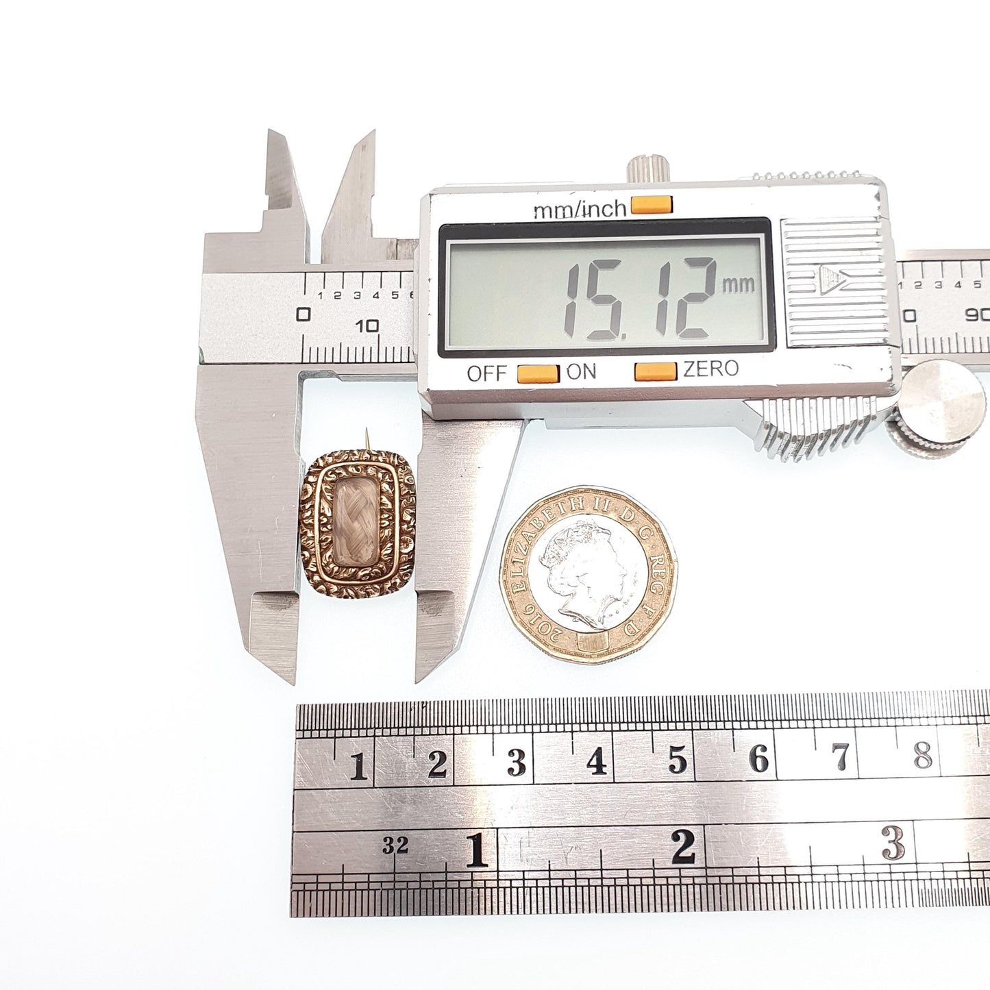 Antique Georgian 15ct Gold Mourning Brooch Chased Border Locket Braided Hair Solid 15 Carat 15k Genuine Vintage Womens Jewelry Jewellery