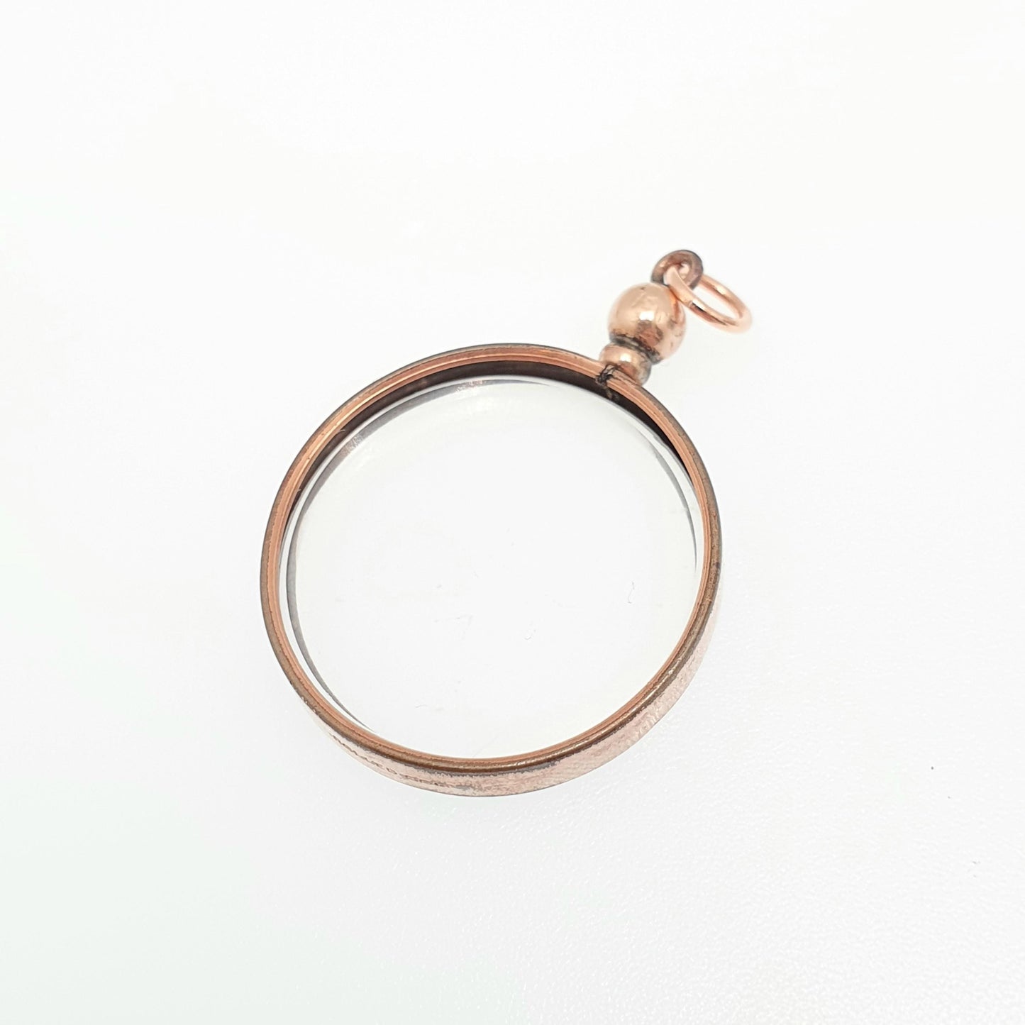 Antique Rose Rolled Gold Locket Picture Pendant Gold Filled Double Sided Picture Round Circle Necklace Photo 1800s Vintage Jewelry Jewellery