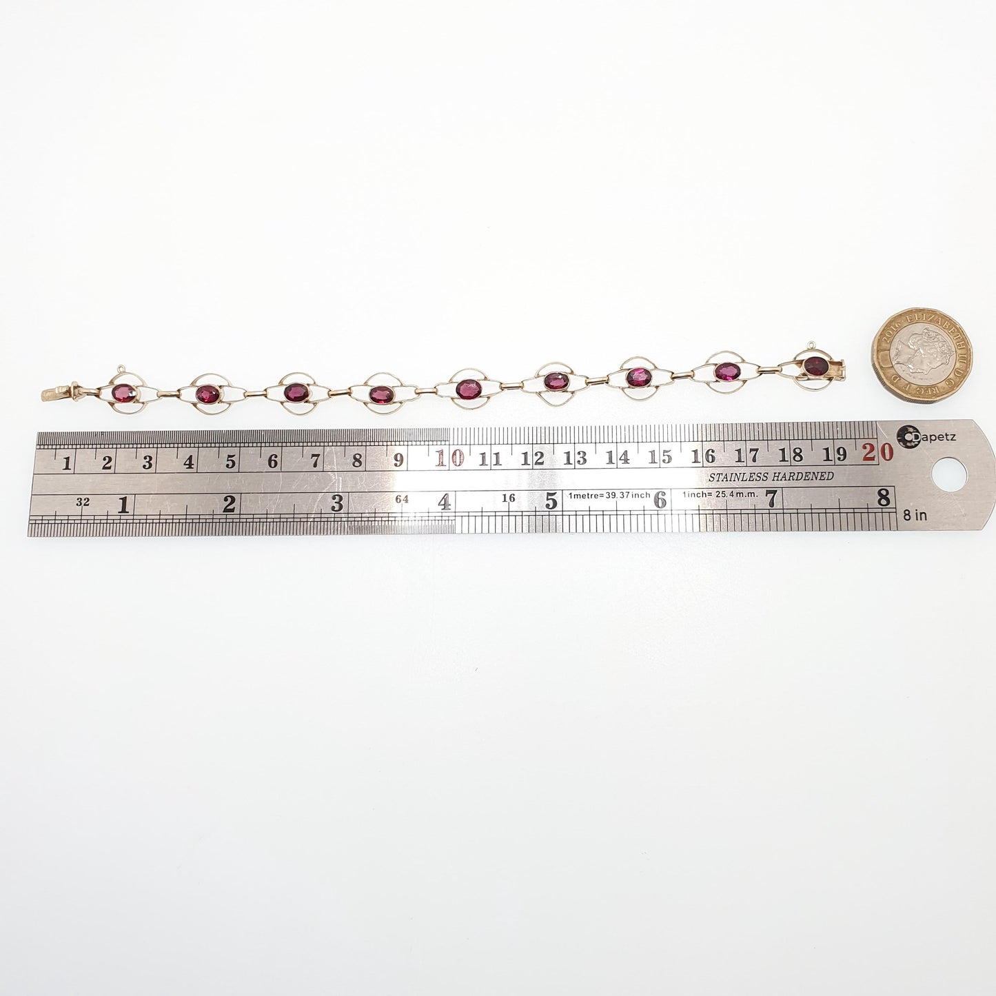 Antique Sterling Silver Gilt Tourmaline Bracelet Edwardian Art Nouveau Gold Vermeil Genuine Gemstone Fine Vintage Jewelry Jewellery Womens