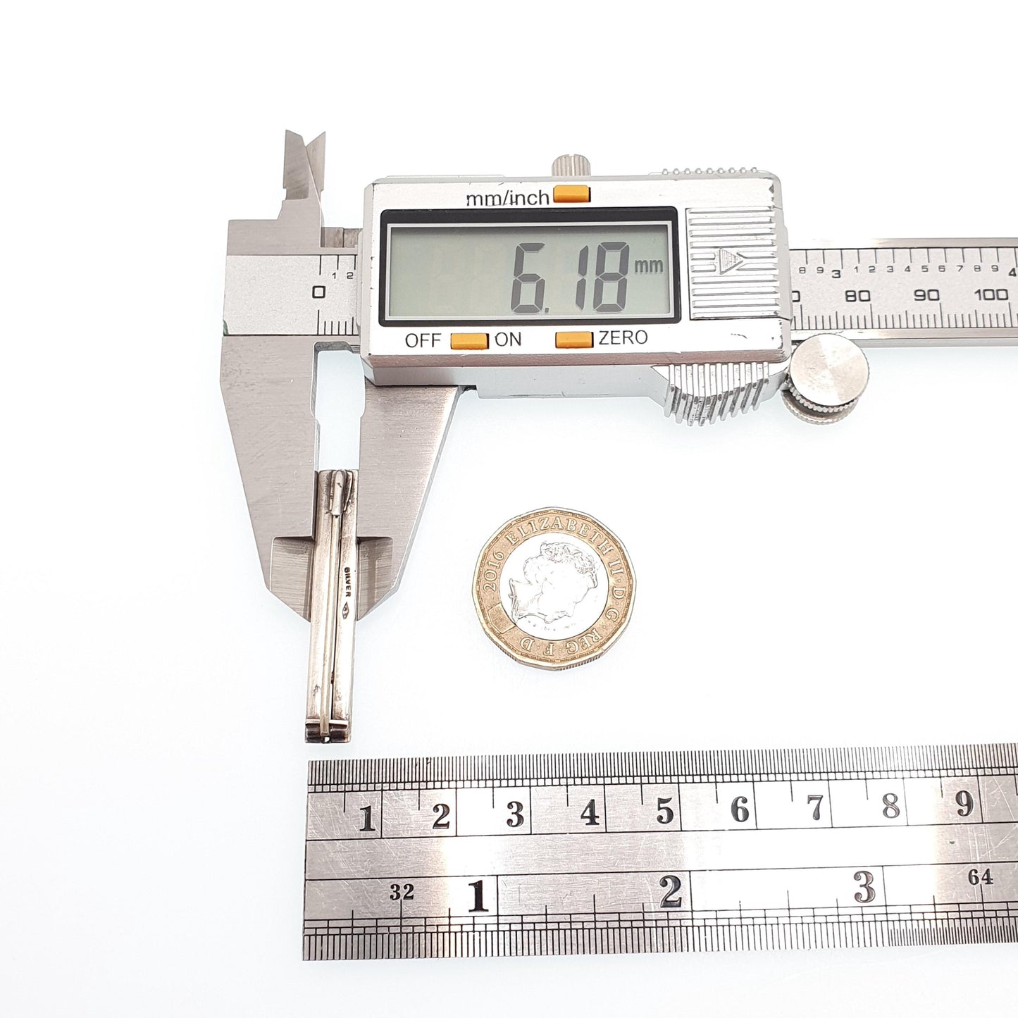 Antique Art Deco Solid Silver Emerald Paste Bar Brooch Channel Set Square Cut Geometric 1920s Vintage Solid 925 Womens Jewellery Jewelry