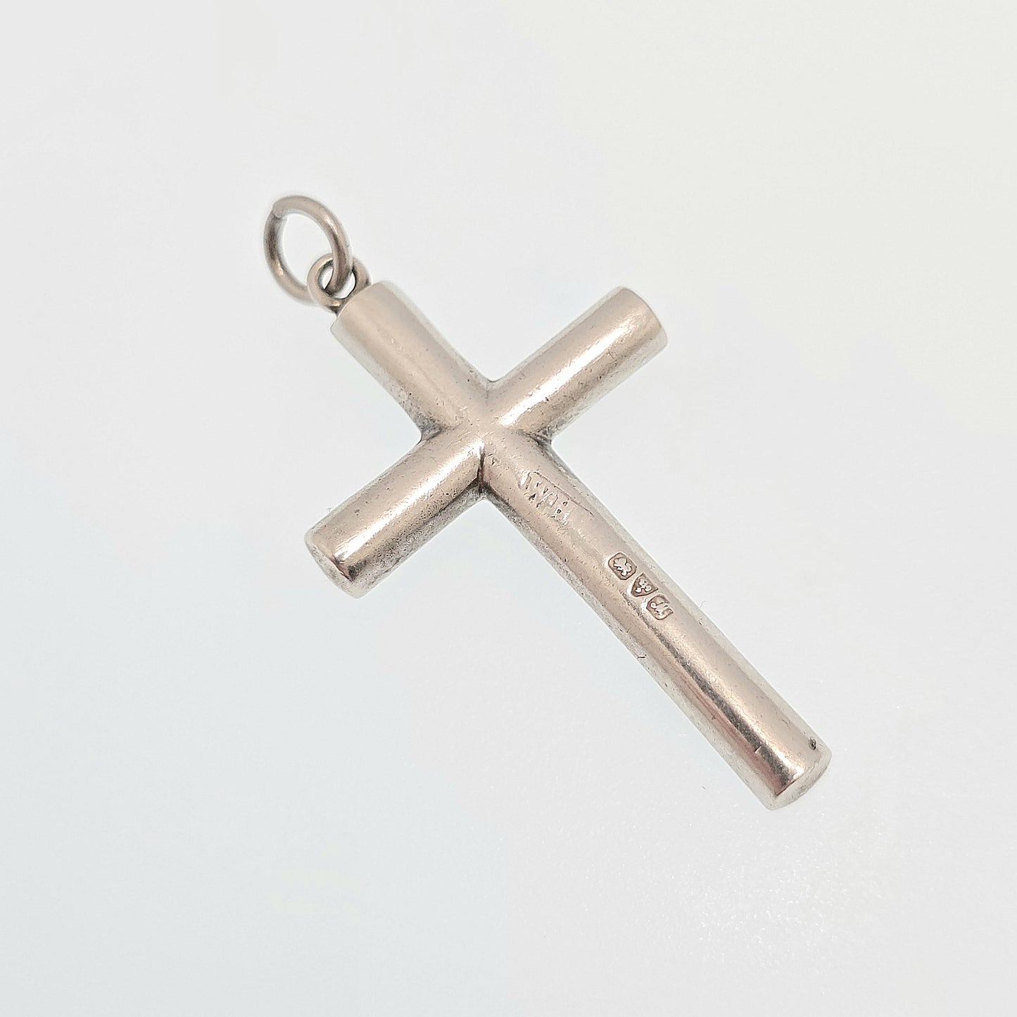 Antique Sterling Silver Bloodstone Jasper Cross Necklace Pendant Scottish Crucifix Quartz Agate Big Large Vintage Jewelry Jewellery Womens