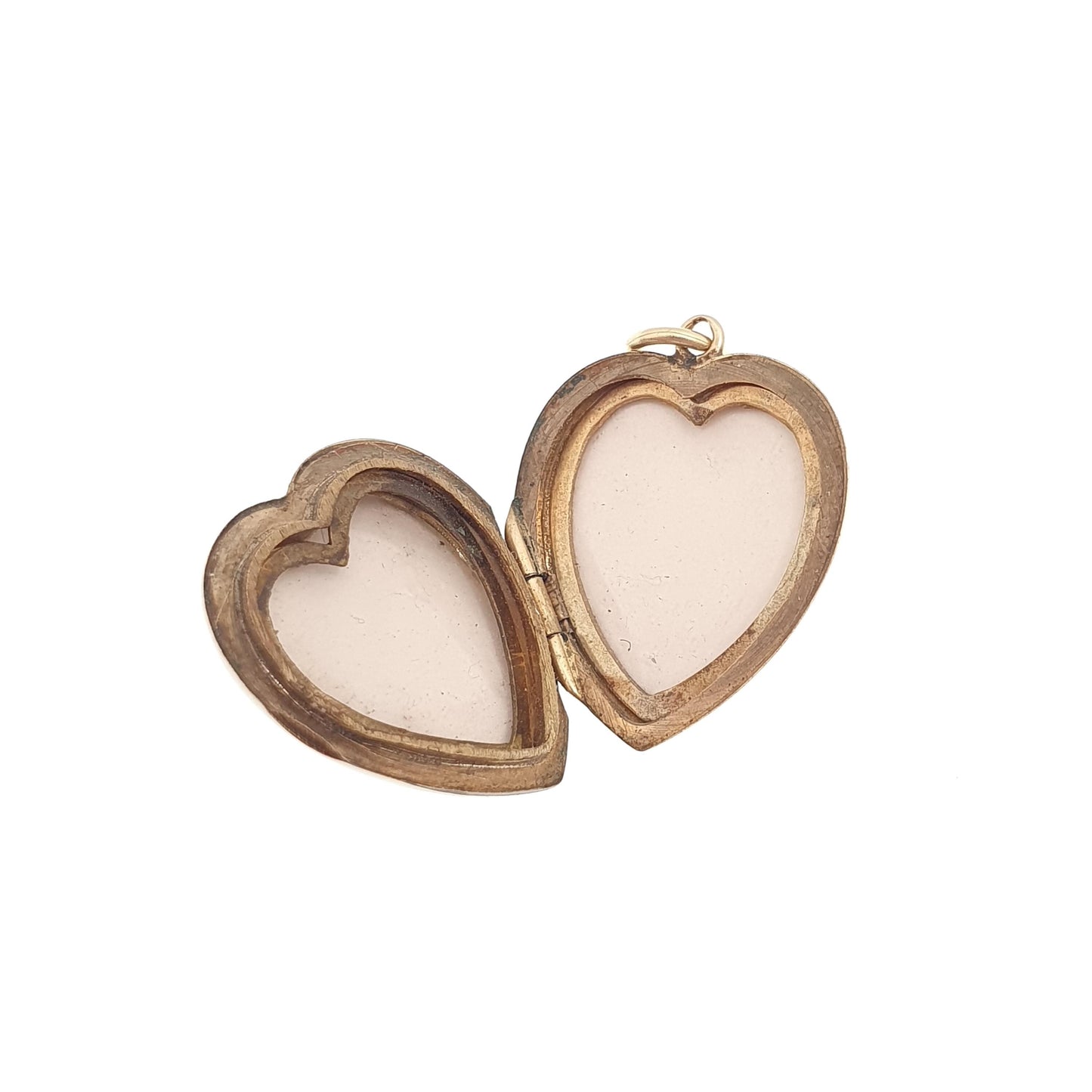 Antique 9ct 9k Gold Heart Locket Sunburst Art Deco Solid Yellow Gold Back & Front Engraved 1920s Necklace Photo Pendant Jewelry Jewellery