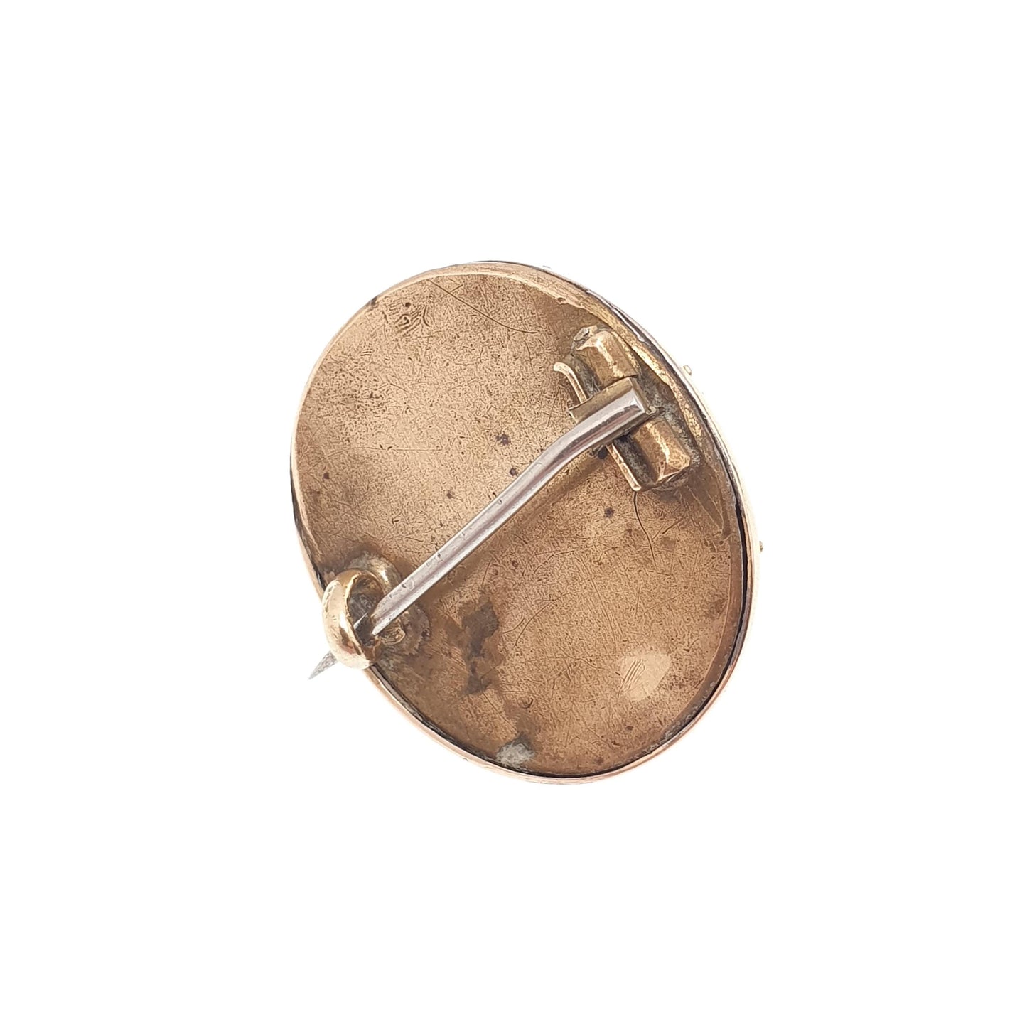 Antique Victorian 9k 9ct Gold Cameo Brooch Pin Solid 375 Border Hand Carved Shell Vintage Italian European Genuine Jewelry Womens Jewellery