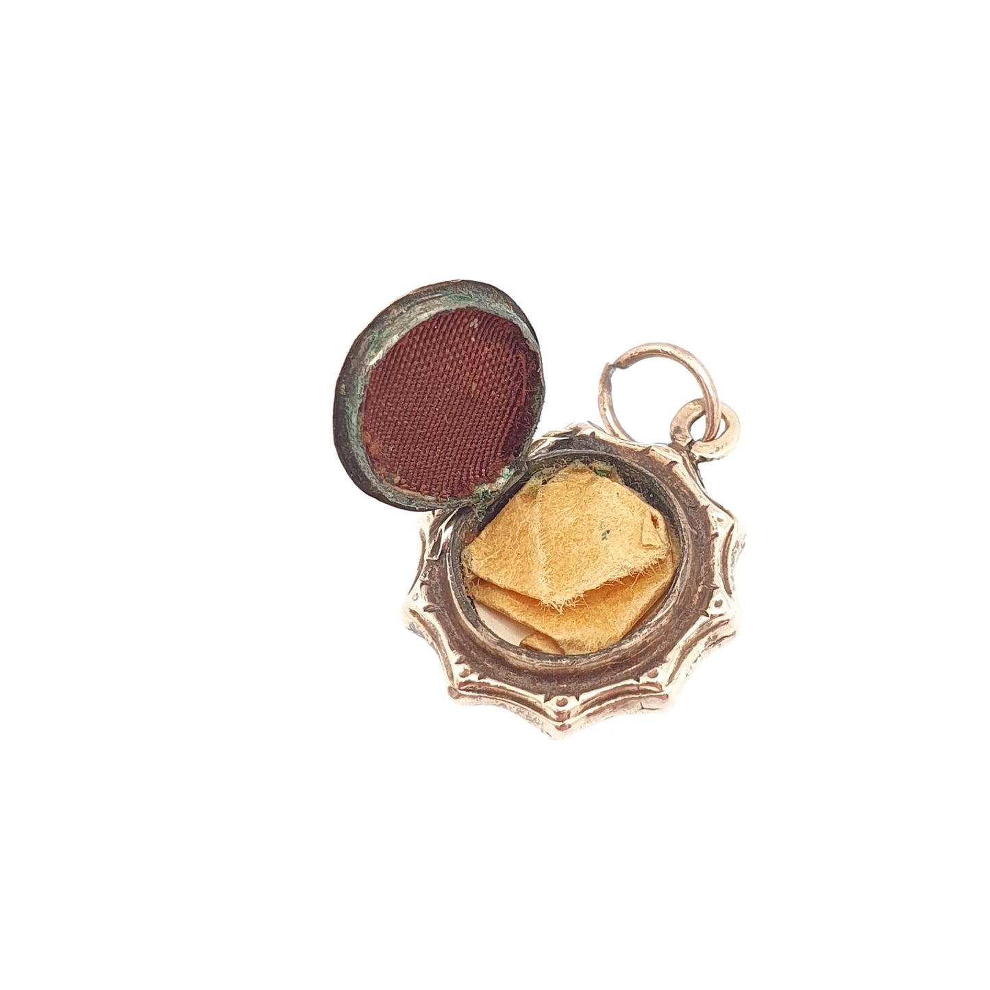 Antique 14k 14kt Gold Locket Pendant Star Necklace Solid 585 One Sided Photo Picture Gift Charm Yellow Womens Retro Jewelry Jewellery