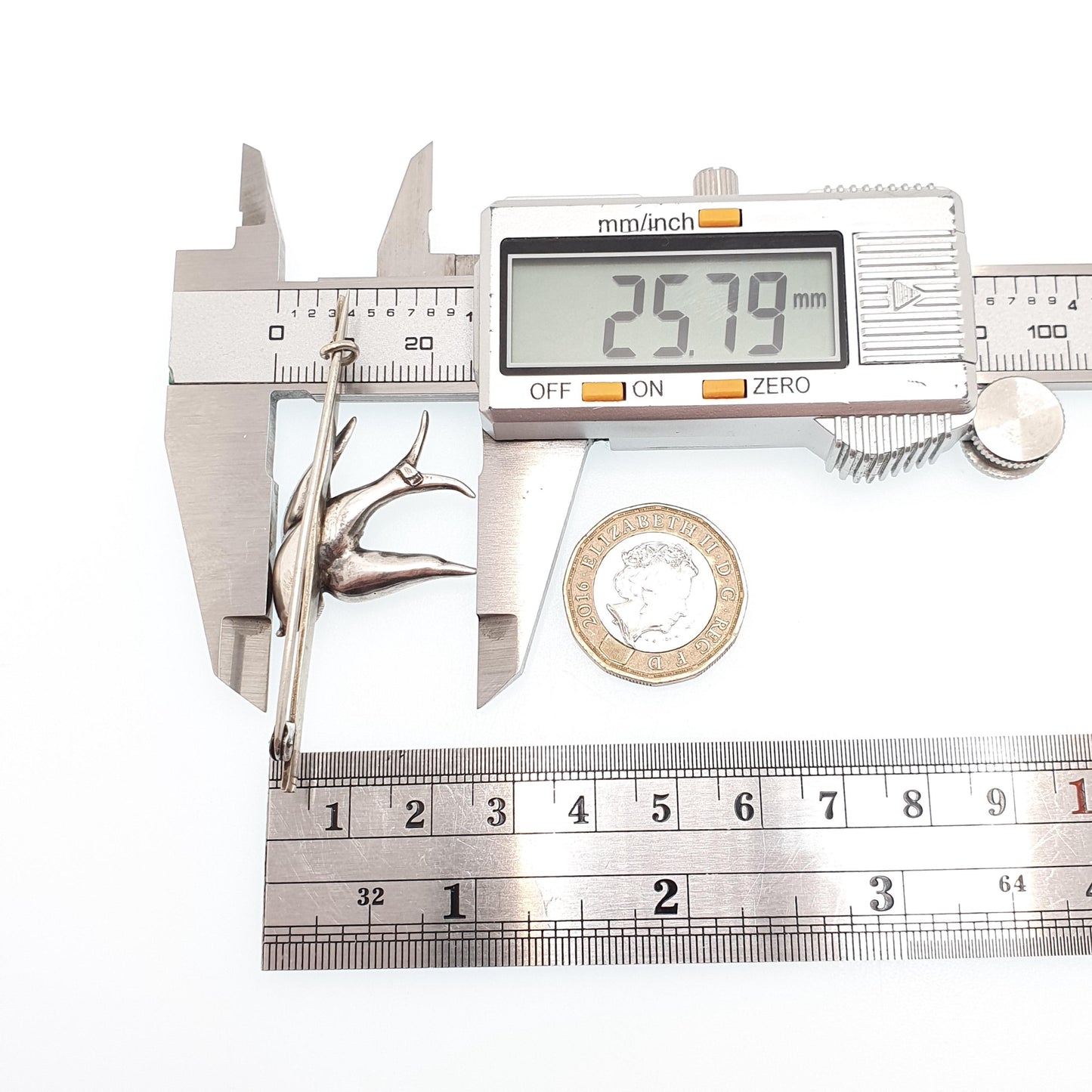 Antique Solid Silver Victorian Paste Bird Brooch Diamond Foiled Pastes Large Big Songbird Swallow Cute Birds Vintage 1800s Ladies Womens