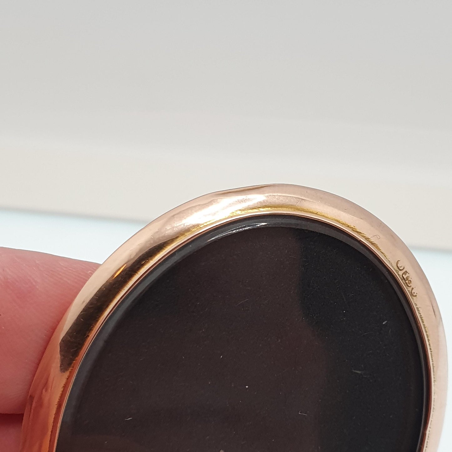 Antique 9ct 375 Gold Locket Pendant Very Large Big Bow Top Necklace Double Sided Huge Photo Picture Solid 9k Vintage Oval Jewelry Jewellery