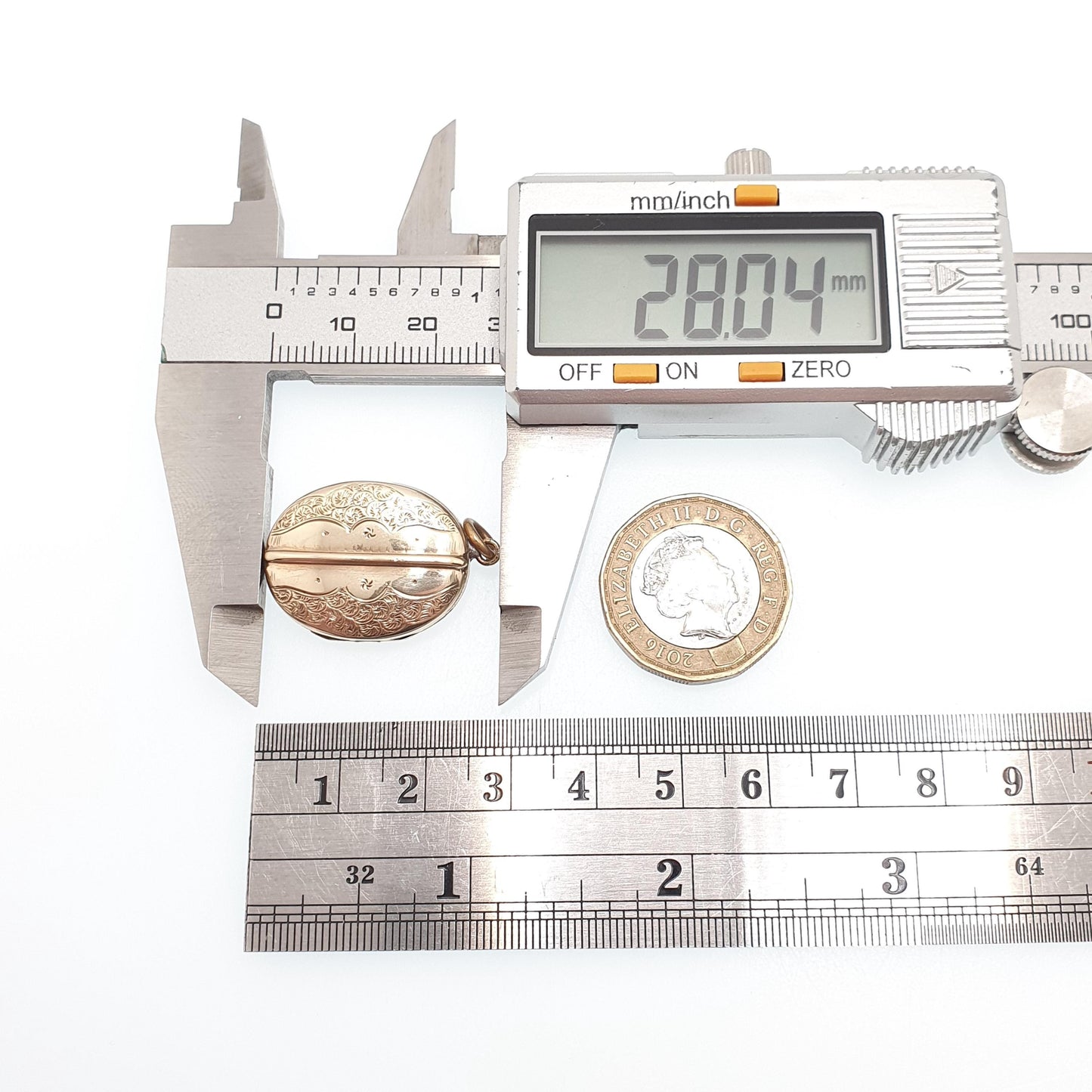 Antique Victorian 9ct Gold Locket Hand Engraved Oval Pendant Fine Estate Solid 375 9k Front Back 1800s Vintage Jewelry Jewellery