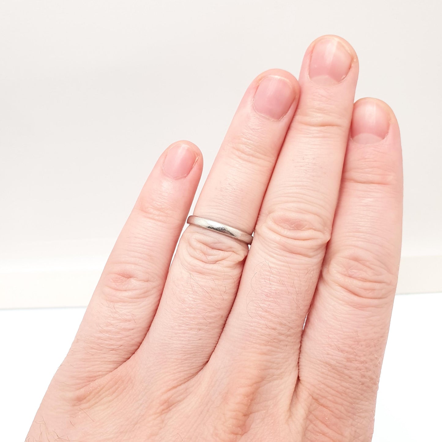Antique Art Deco Platinum Band Ring Wedding Bands Solid Platinum 1920s Genuine Vintage Full Band Mens Womens Jewellery Jewelry