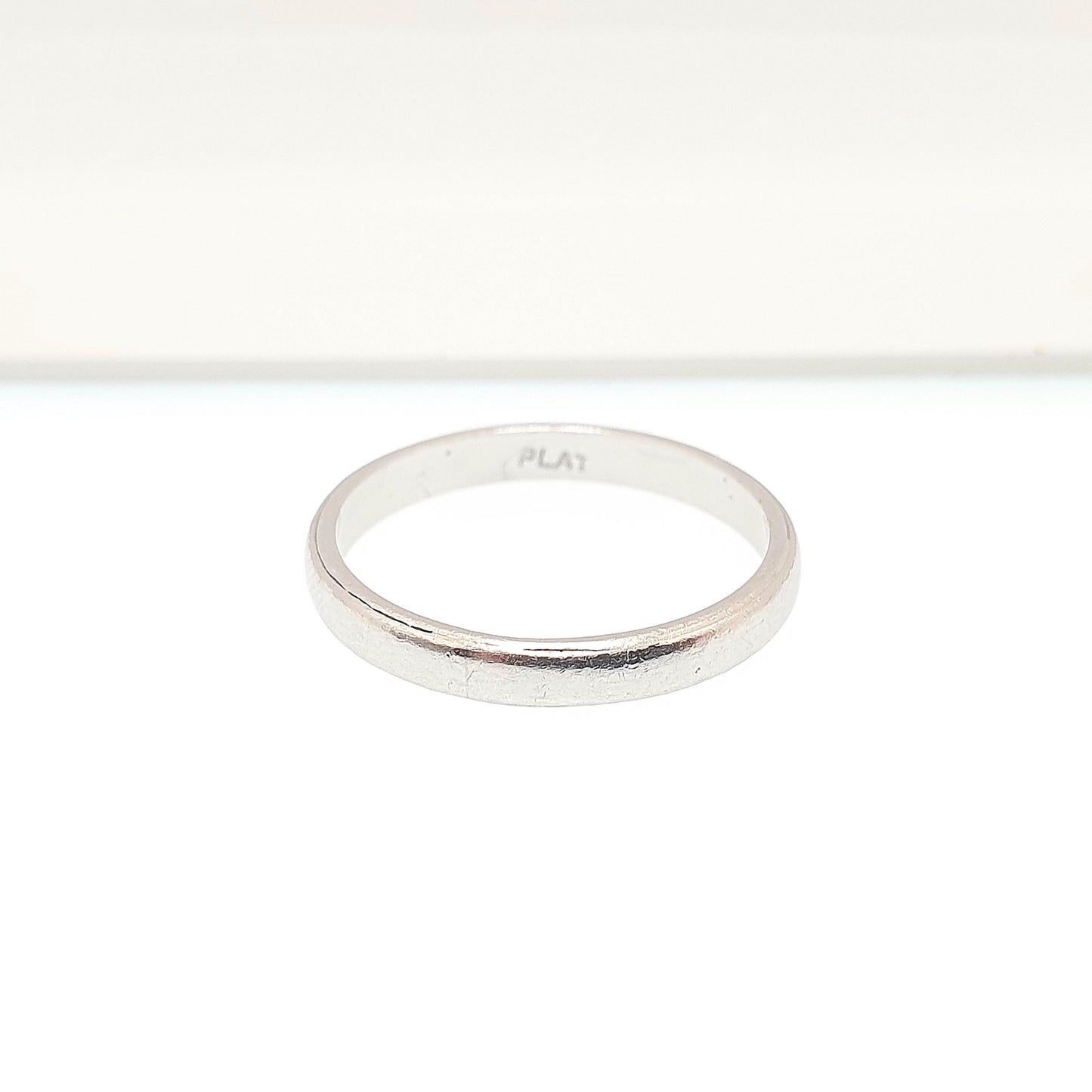 Antique Art Deco Platinum Band Ring Wedding Bands Solid Platinum 1920s Genuine Vintage Full Band Mens Womens Jewellery Jewelry