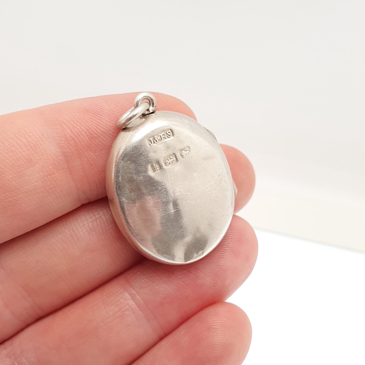 Antique Sterling Silver Horseshoe Locket Necklace Oval Victorian Pendant 1884 Hallmarked Horse Riding Necklace Vintage Jewelry Jewellery