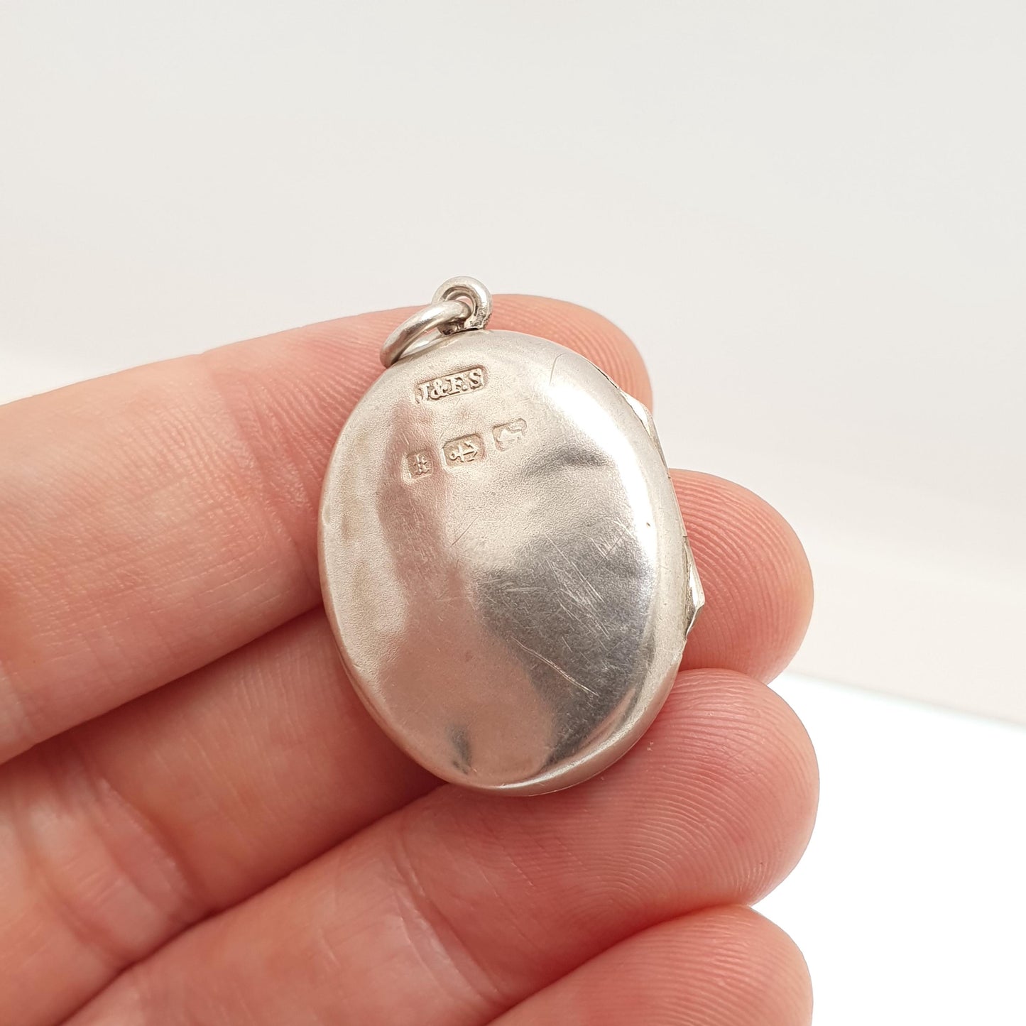 Antique Sterling Silver Horseshoe Locket Necklace Oval Victorian Pendant 1884 Hallmarked Horse Riding Necklace Vintage Jewelry Jewellery