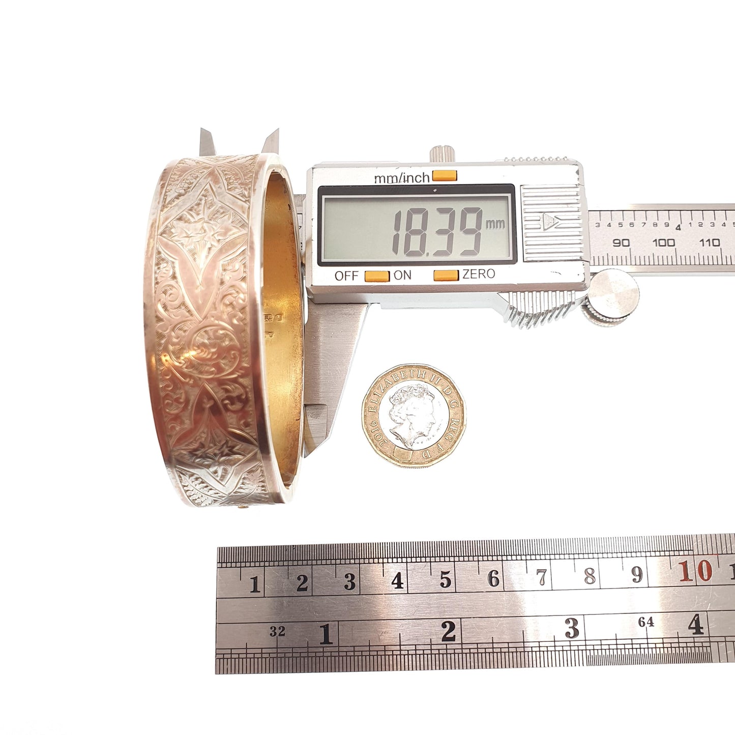 Antique Victorian Sterling Silver Snap Bracelet Bangle 1885 Hallmarked 21.78g Gold Vermeil Hand Engraved Solid 925 Vintage Jewelry Jewellery