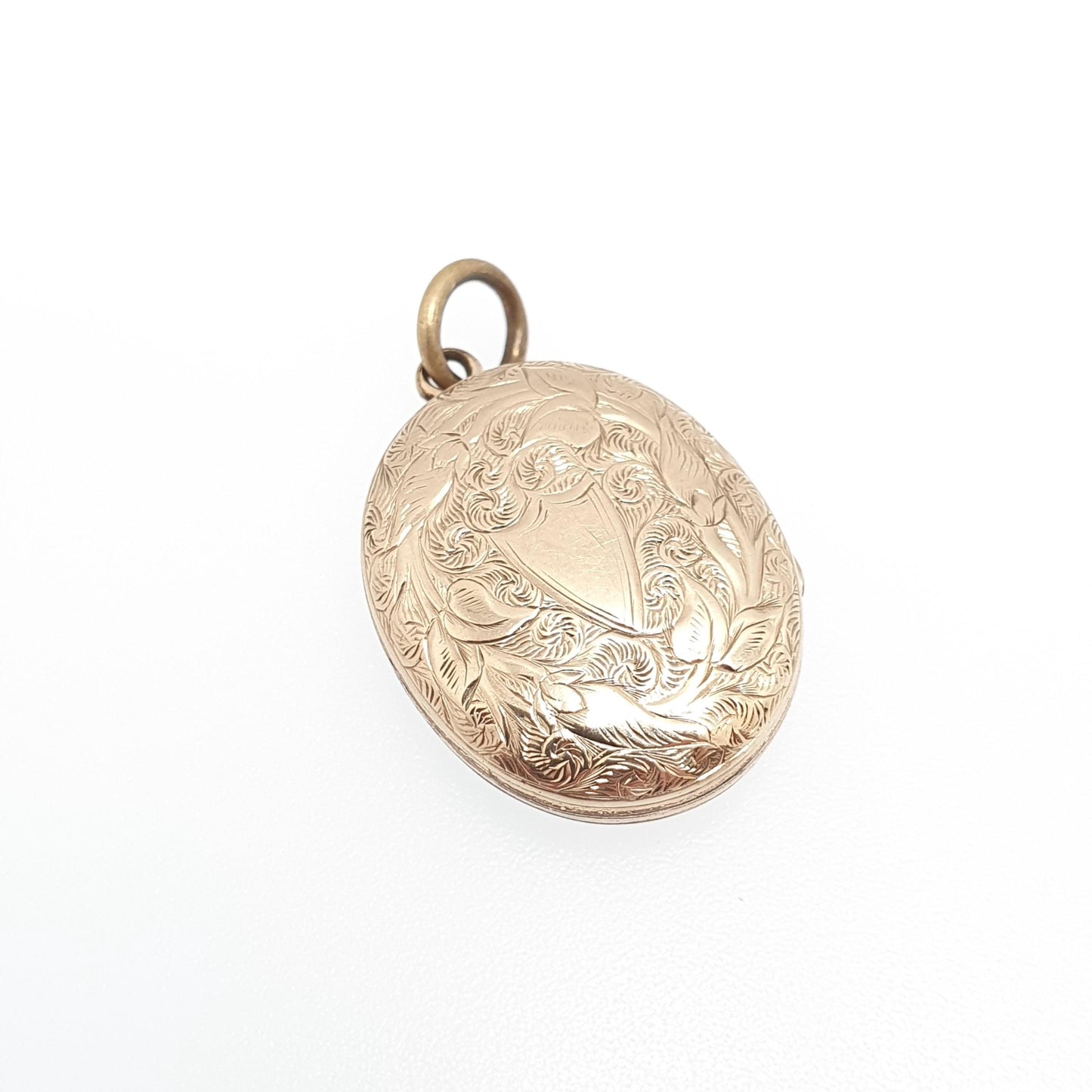 Antique Victorian 9ct 9k Gold Locket Horseshoe Sky Blue Enamel Necklace Pendant Solid Back & Front Good Luck Lucky Womens Jewelry Jewellery