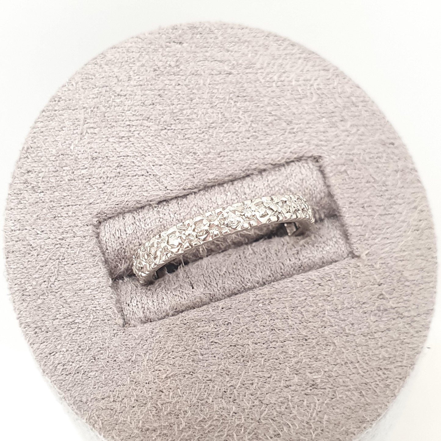 Antique 18ct Gold Diamond Ring Full Eternity Art Deco Solid 18k 750 1920s Vintage Wedding Vintage Band Womens Engagement Jewelry Jewellery