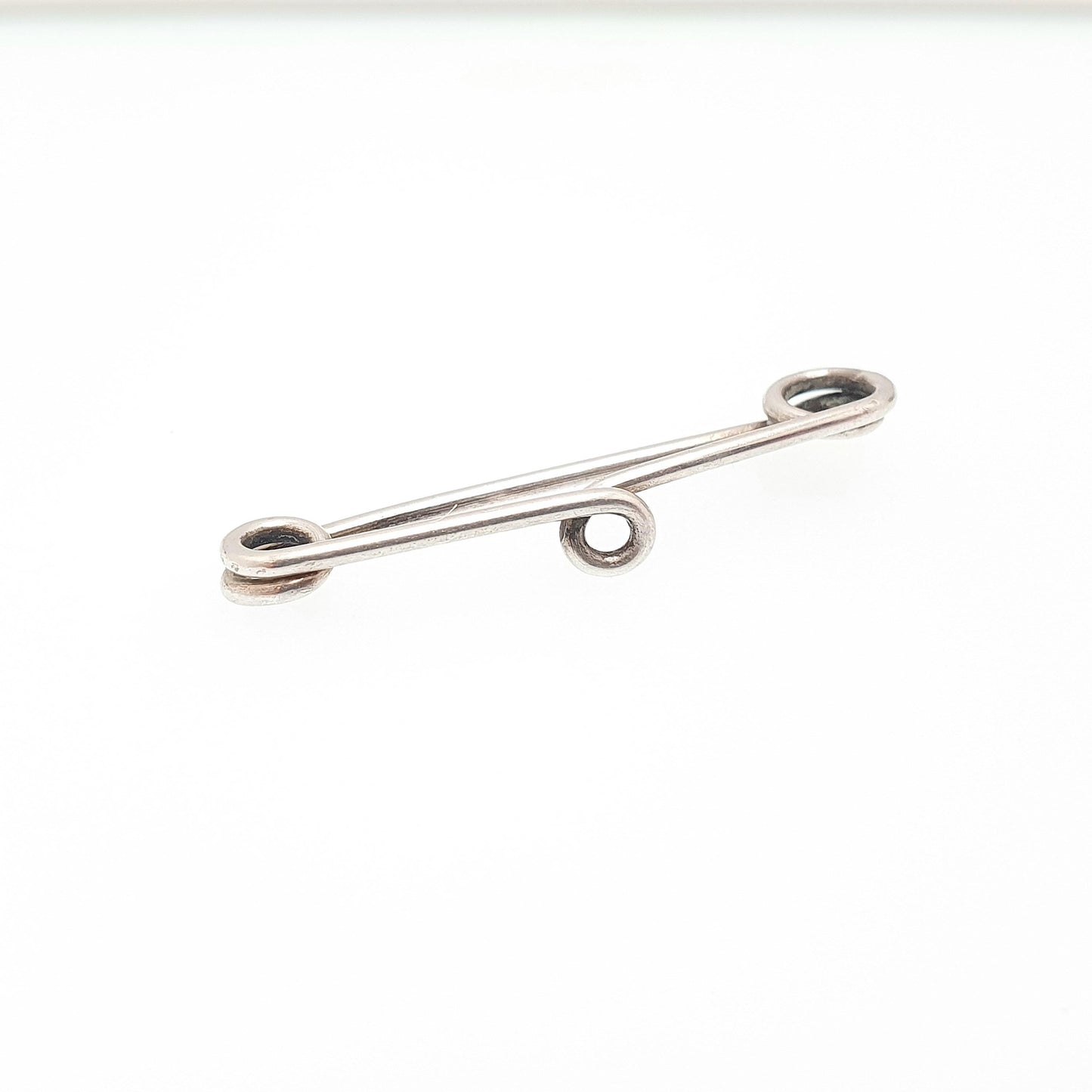 Antique Victorian Solid Silver Safety Pin Brooch Nurse Fob Genuine Authentic 1800s Fastener Clip Vintage Rare Unique Jewellery Jewelry