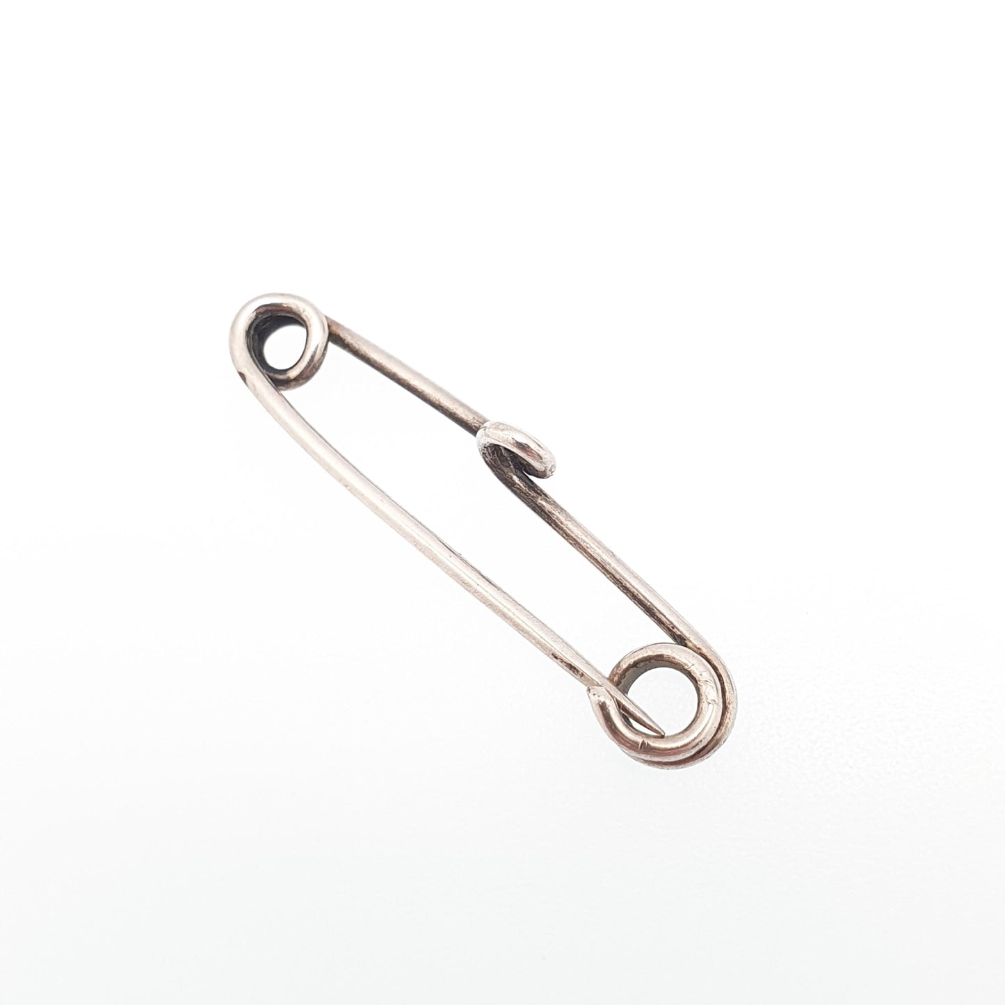 Antique Victorian Solid Silver Safety Pin Brooch Nurse Fob Genuine Authentic 1800s Fastener Clip Vintage Rare Unique Jewellery Jewelry