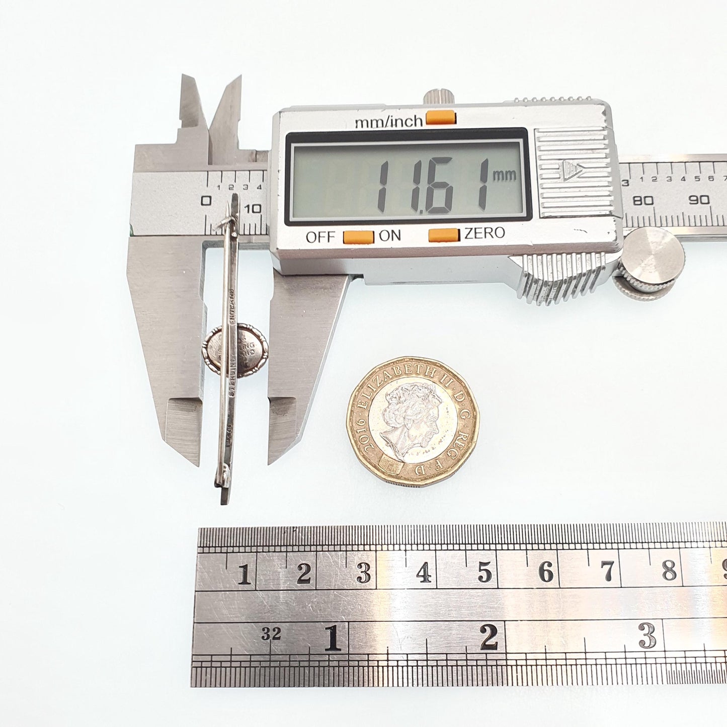 Antique Sterling Silver Butterfly Wing Brooch Bar Pin Art Deco Morpho Blue Oval Womens Jewelry TLM Handmade 1920s Vintage Insect Jewellery