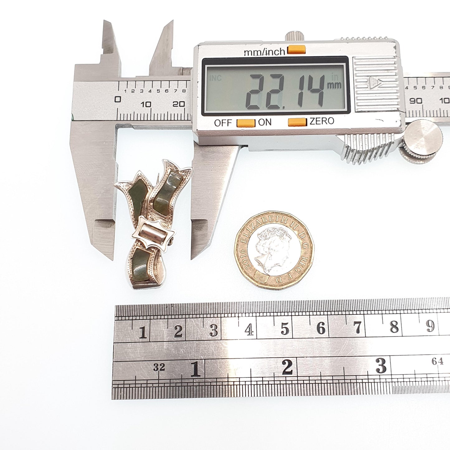 Antique Victorian Irish Connemara Marble Sterling Silver Buckle Brooch Pin Green Marble Ireland Celtic Gaelic Jewelry Jewellery Vintage