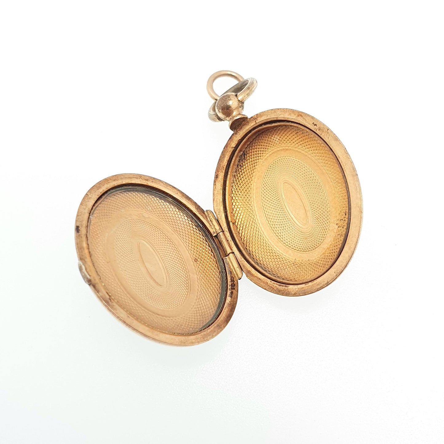 Antique Victorian Rolled Gold Locket Necklace Pendant Gold Filled Engine Turned 1800s Oval Vintage Womens Ladies Jewellery Jewelry