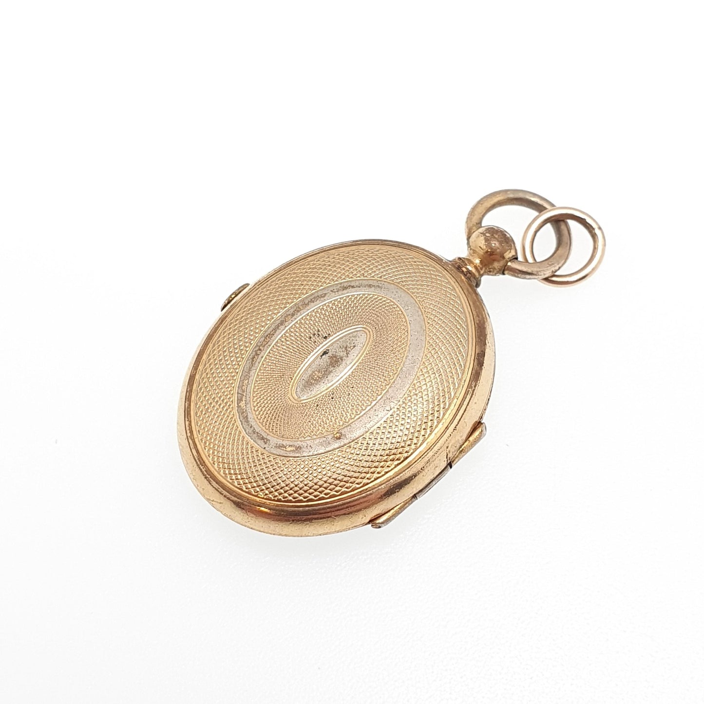 Antique Victorian Rolled Gold Locket Necklace Pendant Gold Filled Engine Turned 1800s Oval Vintage Womens Ladies Jewellery Jewelry