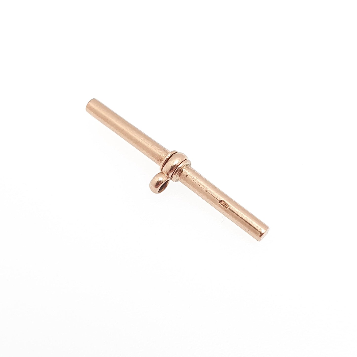 Antique Victorian 9ct Rose Gold T Bar Pendant Fob Necklace Solid 375 9k 9 Carat Large Hallmark Albert Chain Jewelry Jewellery Mens Womens
