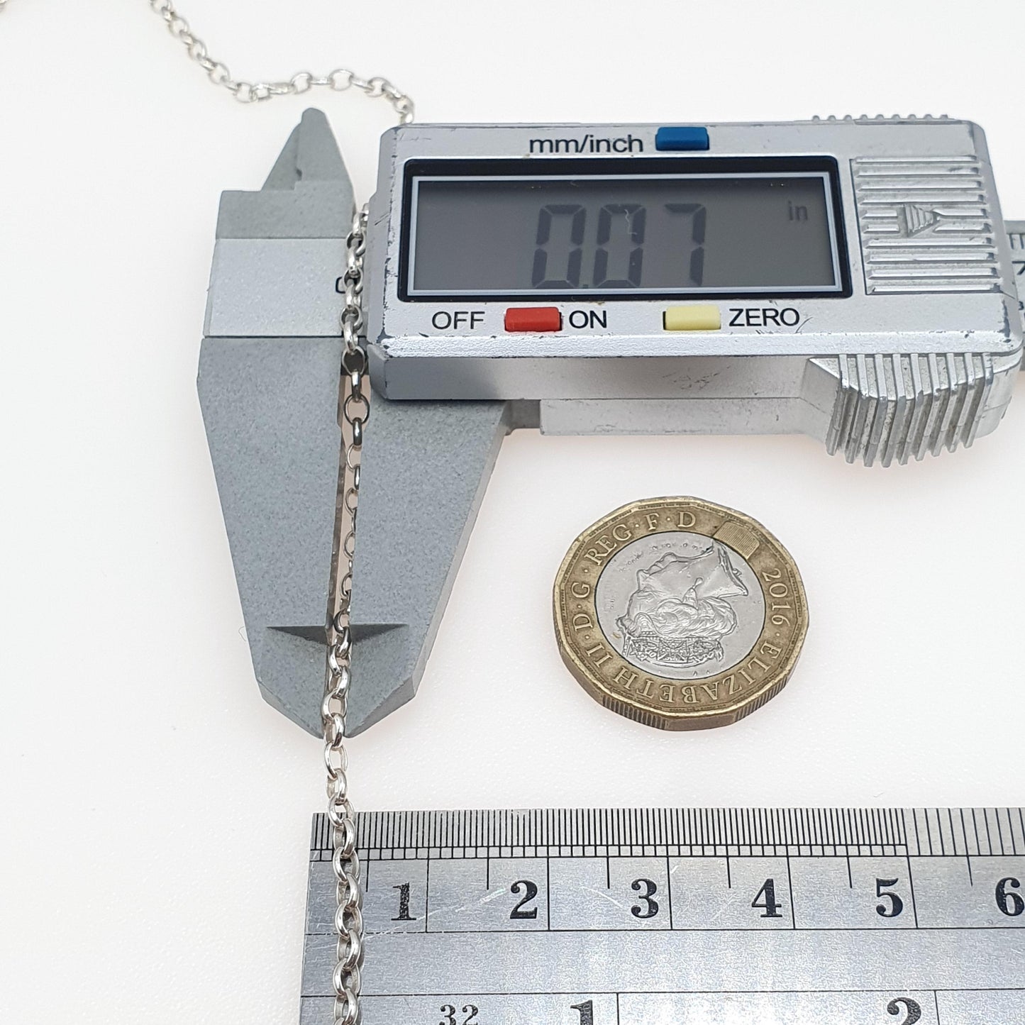 Vintage Sterling Silver Belcher Link Chain Necklace Oval Links Long 6.34g 62cm Womens Men’s Unisex Jewellery Jewelry