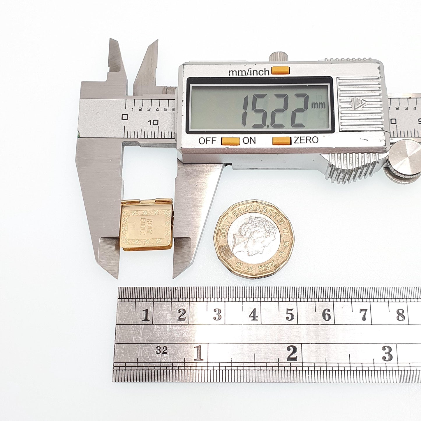 Vintage 9ct 9k Gold Bible Charm Bracelet Opening with Old and New Testament Necklace Pendant Solid 375 Christian Catholic Jewellery Jewelry