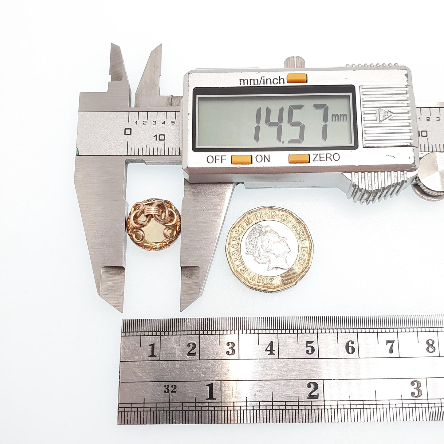 Antique 9ct 9k Gold Citrine Fob Pendant Necklace Victorian Natural Gemstone Albert Orange Quartz Solid 375 Vintage Jewellery Jewelry