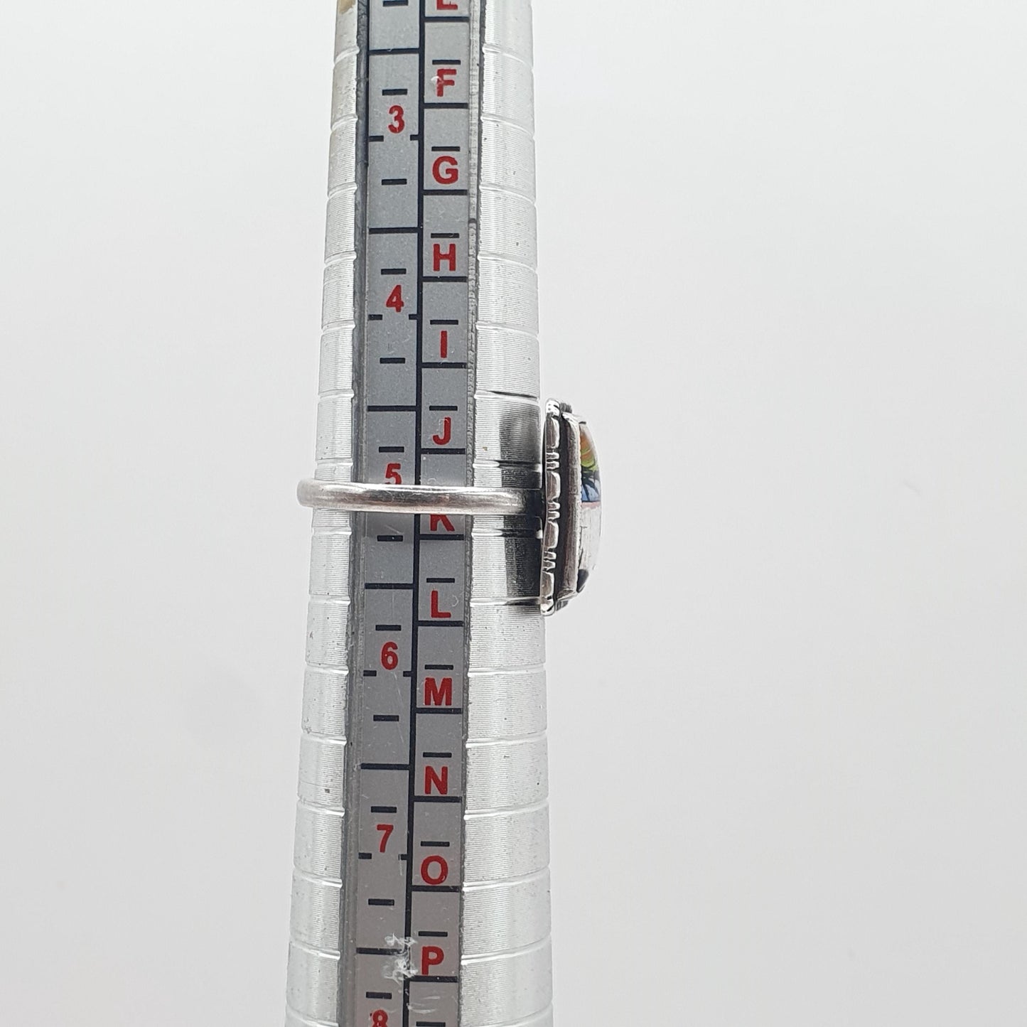 Antique Sterling Silver Butterfly Wing Palm Tree Beach Ring TLM Thomas L Mott Bug Insect Womens Jewellery Jewelry