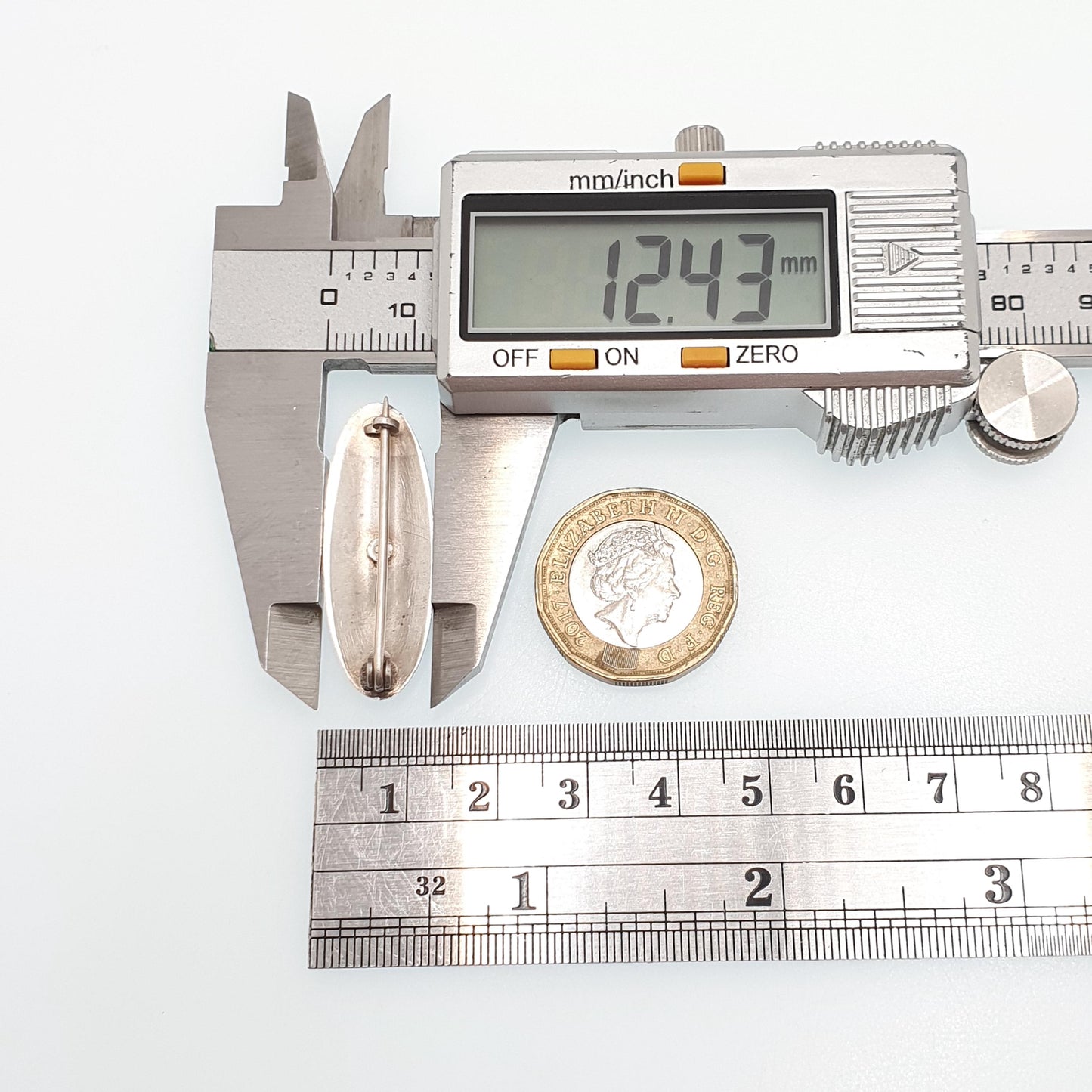 Antique Solid Silver Diamond Paste Enamel Brooch Lilac & White Enamel Guilloche Vintage Scandinavian Style Jewelry Jewellery