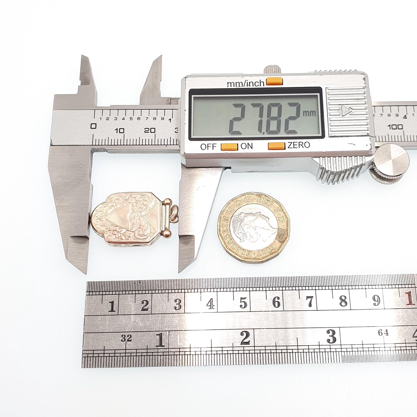 Antique Victorian 9ct Gold Shield Locket 375 9k Back and Front Pendant Large Big Engraved Picture Photo Vintage Womens Jewellery Jewelry