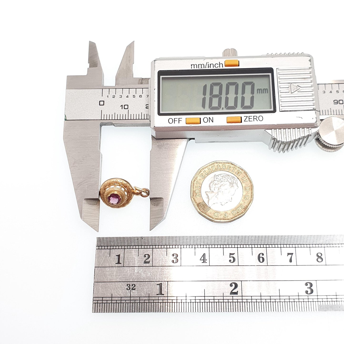 Antique Victorian 18ct Gold Amethyst Necklace Pendant French Solid 18k 18kt Etruscan Round Cut Vintage Jewelry Jewellery