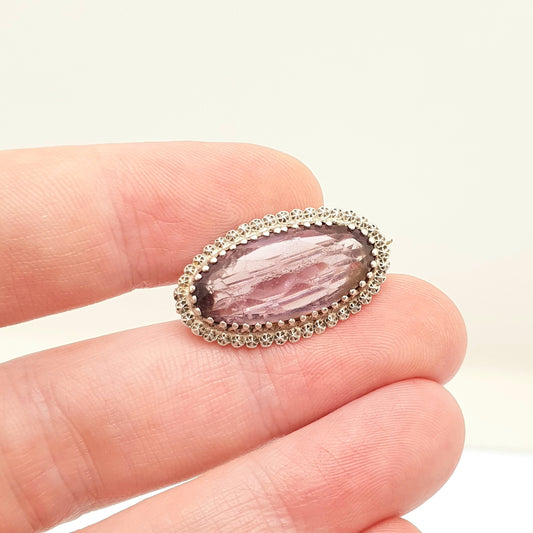 Antique Charles Horner Sterling Silver Amethyst Paste Brooch 1900 Hallmarked Pastry Cutter Art Nouveau Genuine CH Jewellery Jewelry
