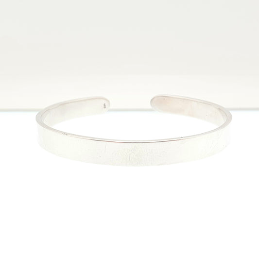 Vintage Sterling Silver Cuff Bangle Bracelet Waved Sleek Modernist Style 28.28g Thick Heavy Chunky Solid 925 Womens Jewelry Jewellery