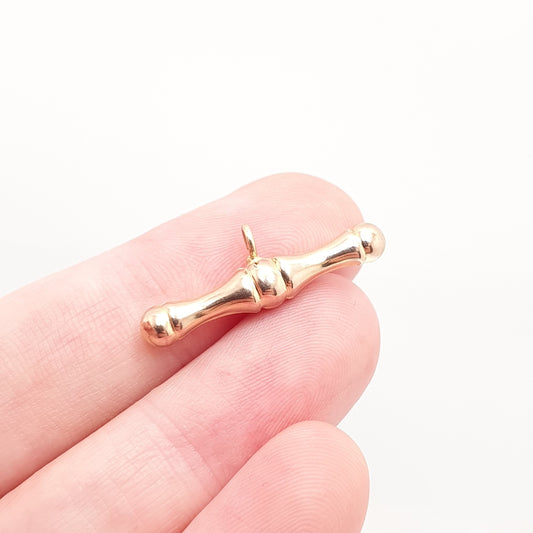 Antique Victorian 9ct Rose Gold T Bar Pendant Fob Necklace Solid 375 9k 9 Carat Large Hallmark Albert Chain Jewelry Jewellery Mens Womens