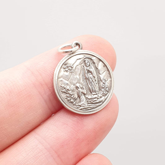 RESERVED/SOLD DON Vintage Georg Jensen Sterling Silver Virgin Mary Pendant Necklace Mother Hallmark Genuine Saint Men Women 925