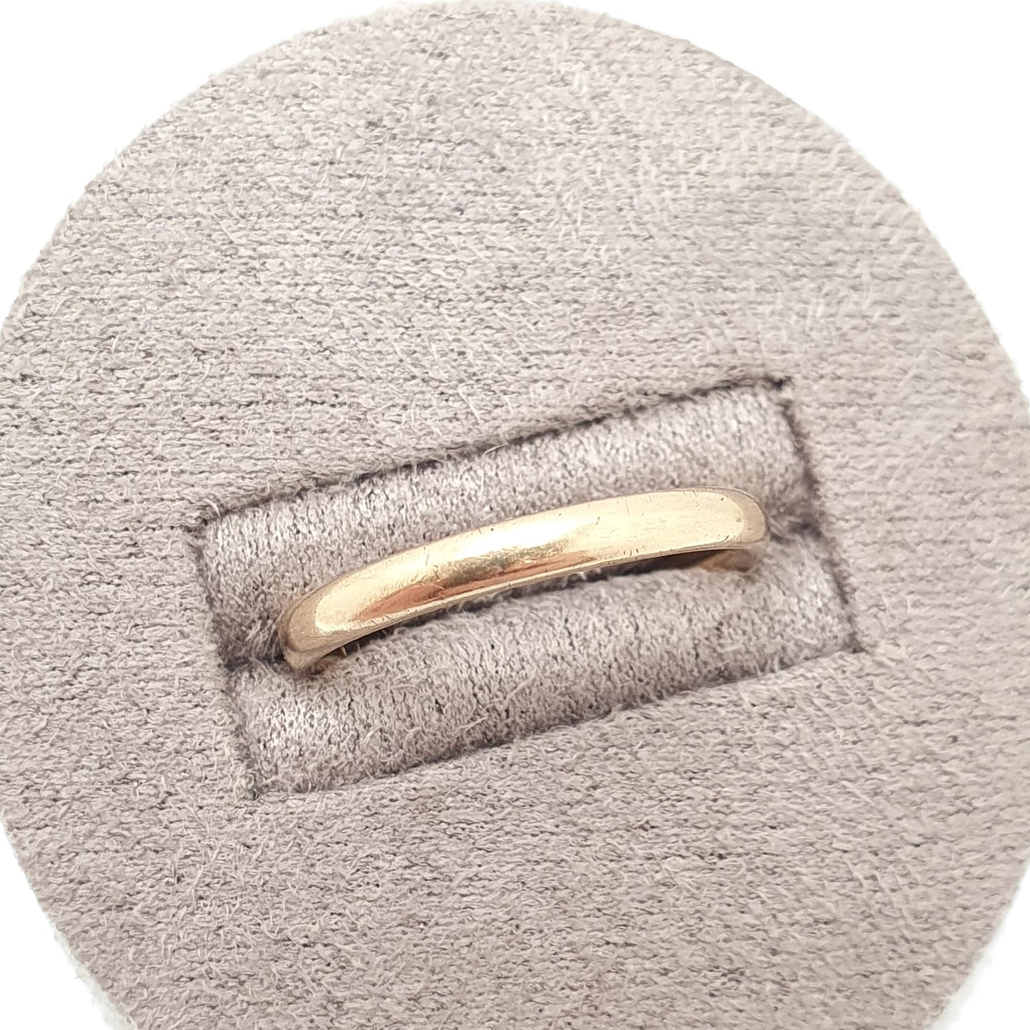 Vintage 9ct 9kt Gold Band Ring 1954 Hallmarked Wedding Solid 375 Stacking Stacker Gift  Yellow Smooth Mens Womens Fine Jewelry Jewellery