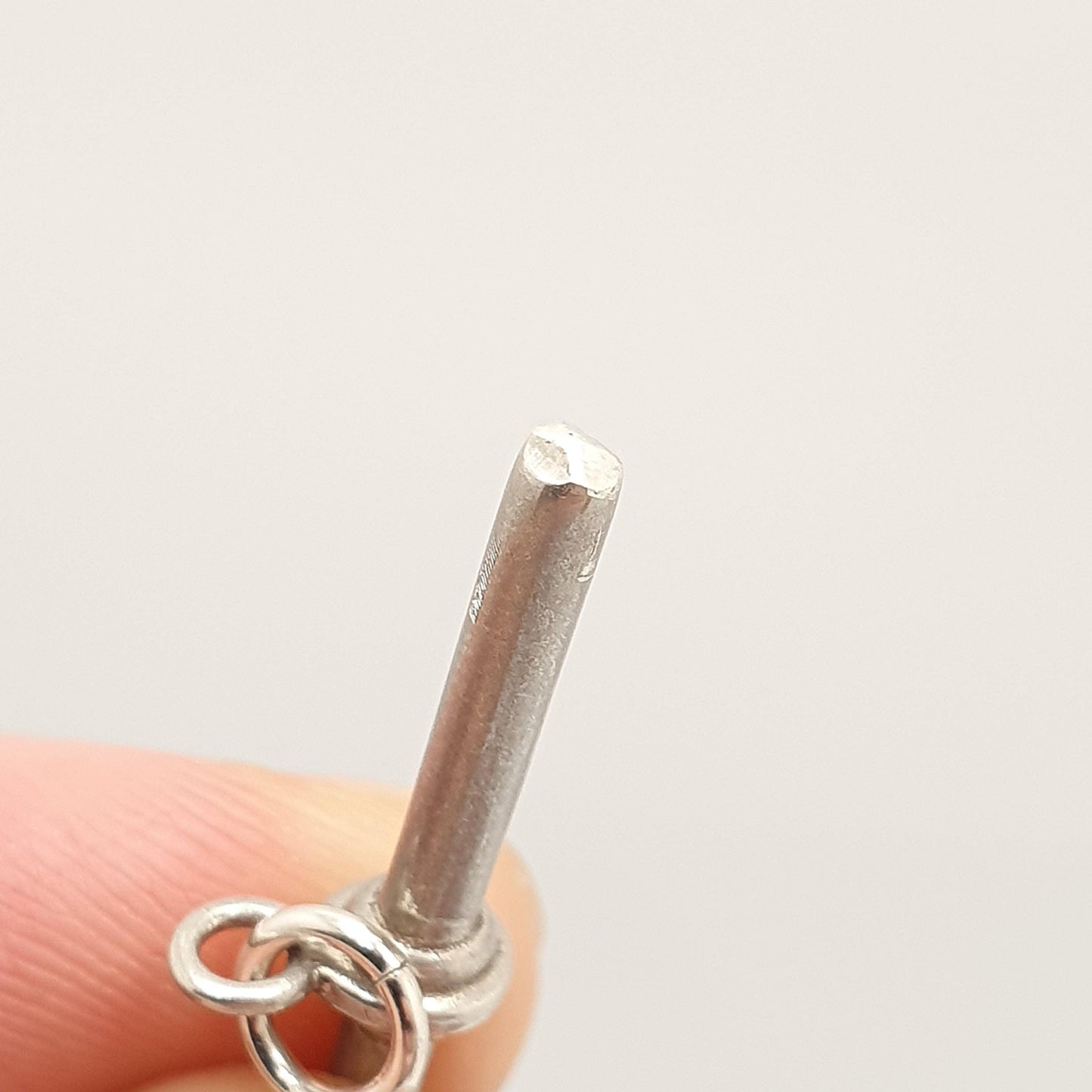 Antique Solid Silver T Bar Pendant Fob Hallmarked Albert Chain Pocket Watch Charm Small Vintage Mens Womens Jewelry Jewellery