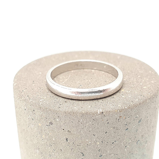Antique Art Deco Platinum Band Ring Wedding Bands Solid Platinum 1920s Genuine Vintage Full Band Mens Womens Jewellery Jewelry
