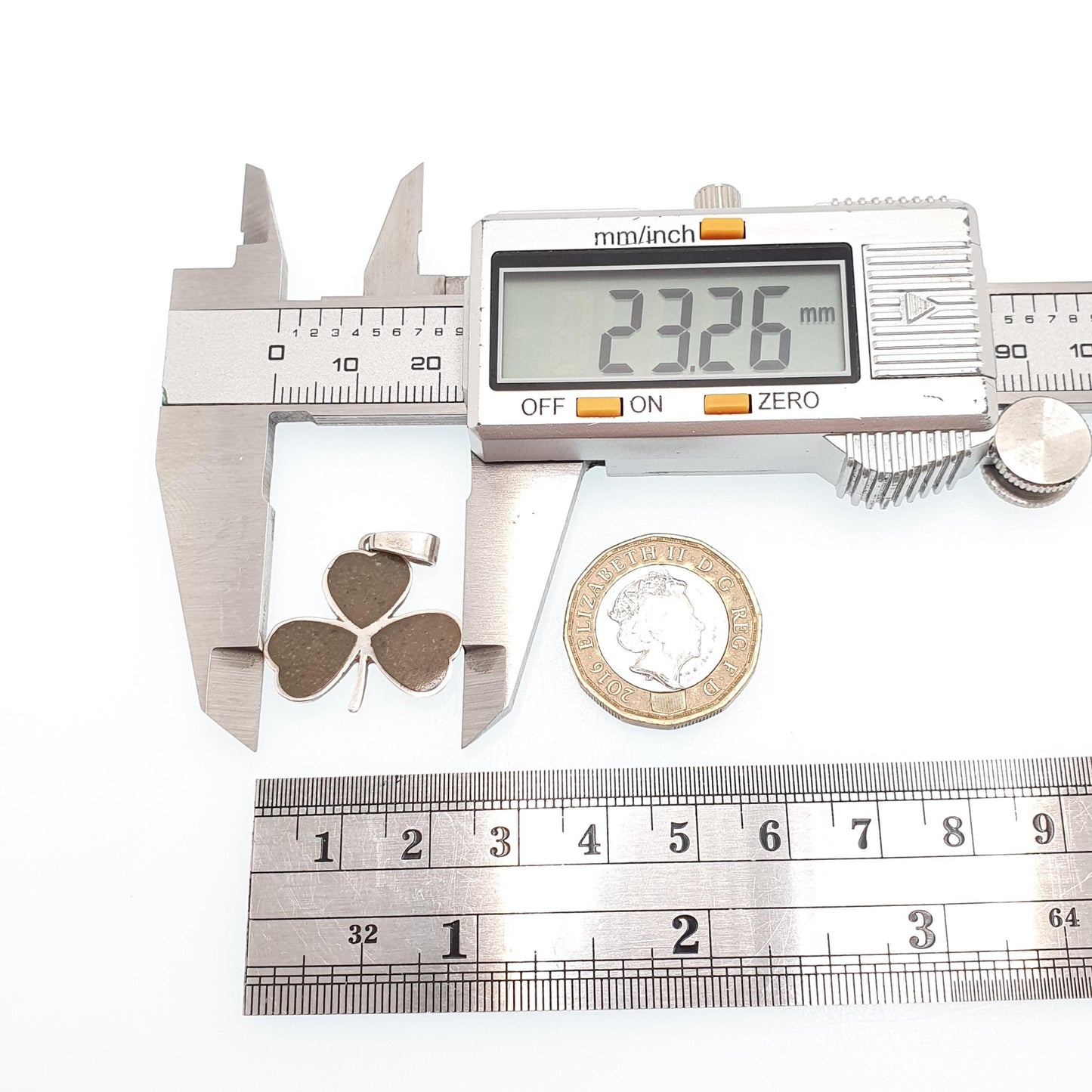 Vintage Sterling Silver Connemara Marble Clover Pendant Necklace 925 Shamrock Irish Lucky Irish Good Luck Retro Jewelry Jewellery