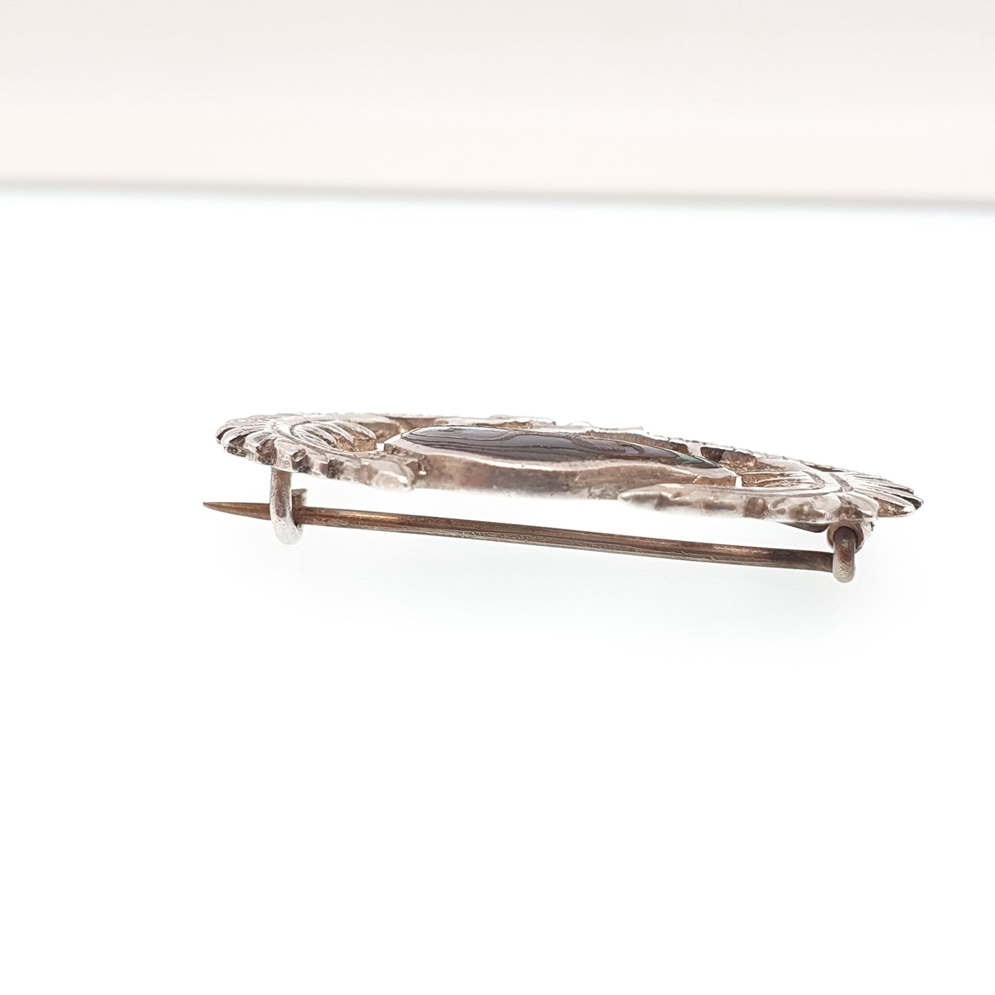 Antique Sterling Silver Kiwi Bird Brooch Abalone Shell New Zealand NZ Rare Animal Vintage Solid 925 Womens Retro Jewellery Jewelry