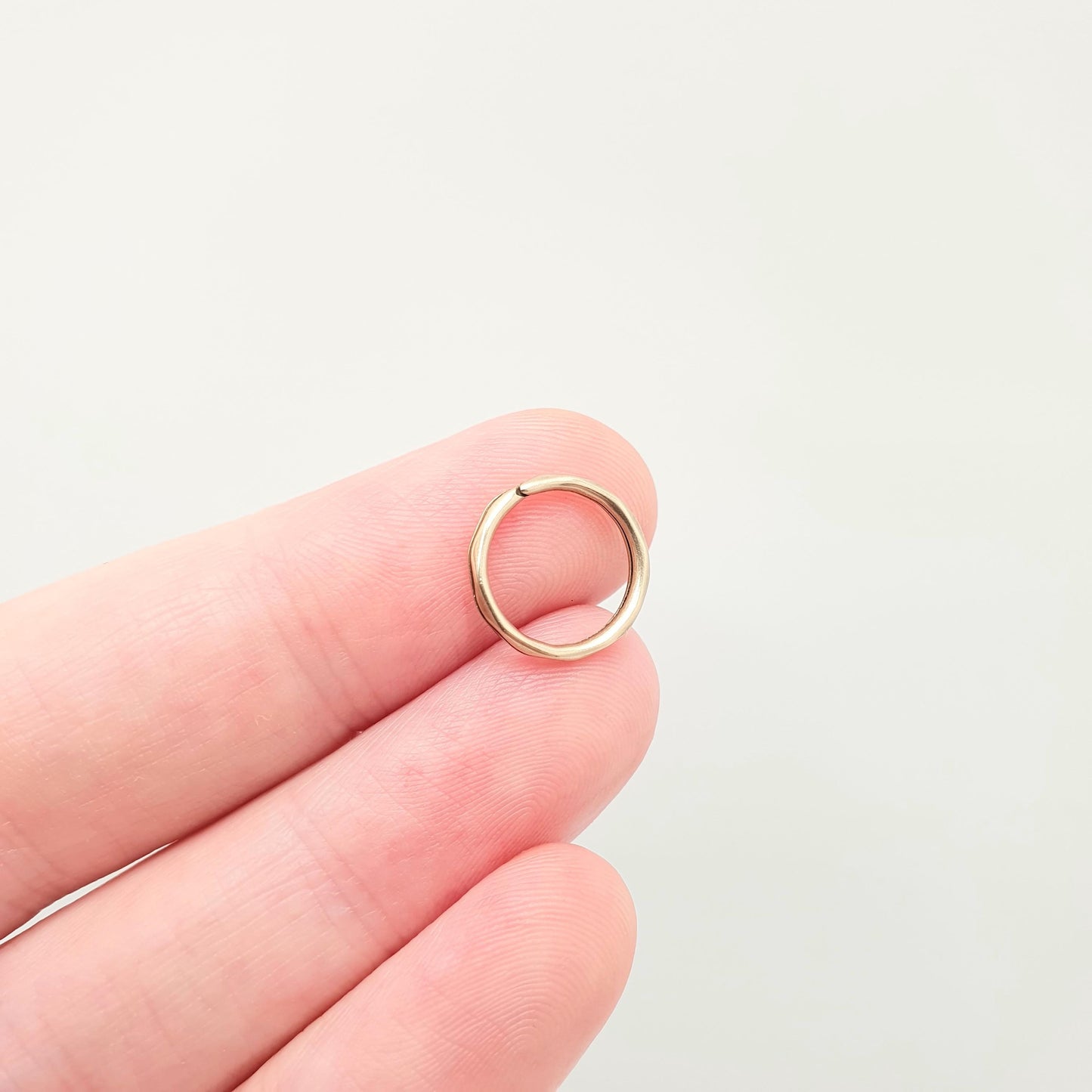 Antique 9k 9ct Gold Split Ring Genuine Victorian Early 1800s Solid 375 Faceted Jump Open Jewellery Findings Upcycle Women Vintage