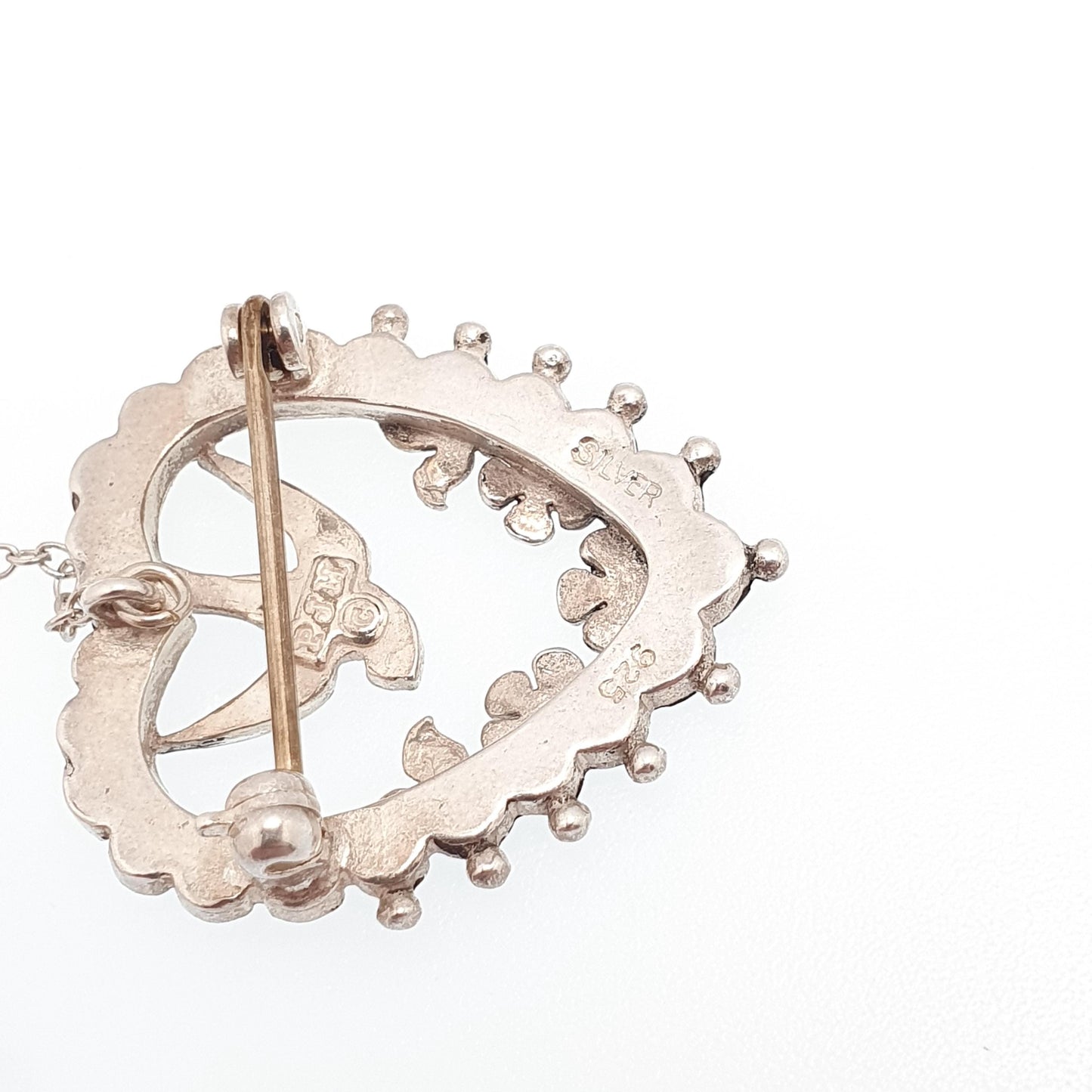 Vintage Sterling Silver Bird Brooch Victorian Style Sweetheart Birds Safety Pin PJM Cute Swallow Swift Gift Pin Vintage Jewelry Jewellery