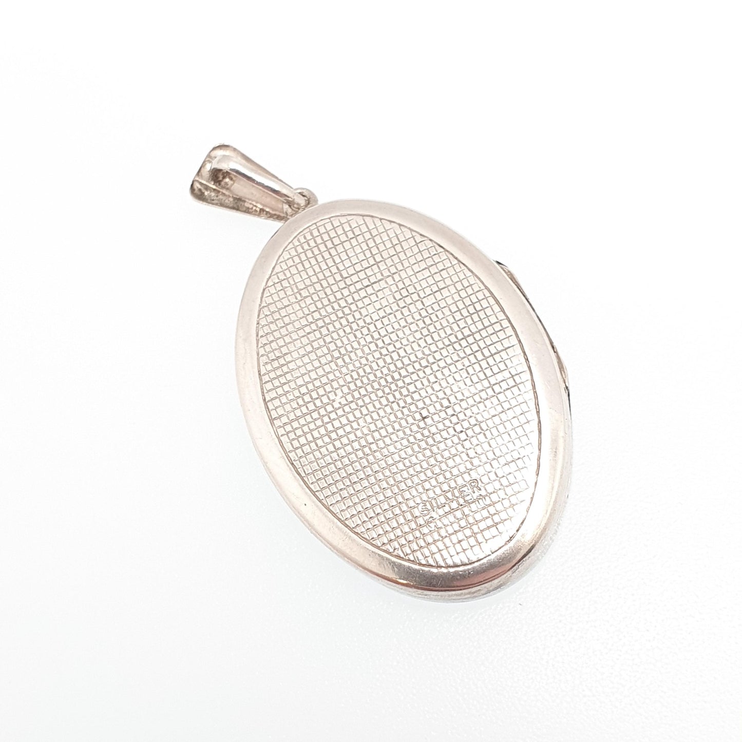 Vintage Georg Jensen Sterling Silver Locket Oval Flower Engraved Necklace Pendant Hallmark Cute Picture Photo Womens Jewellery Jewelry