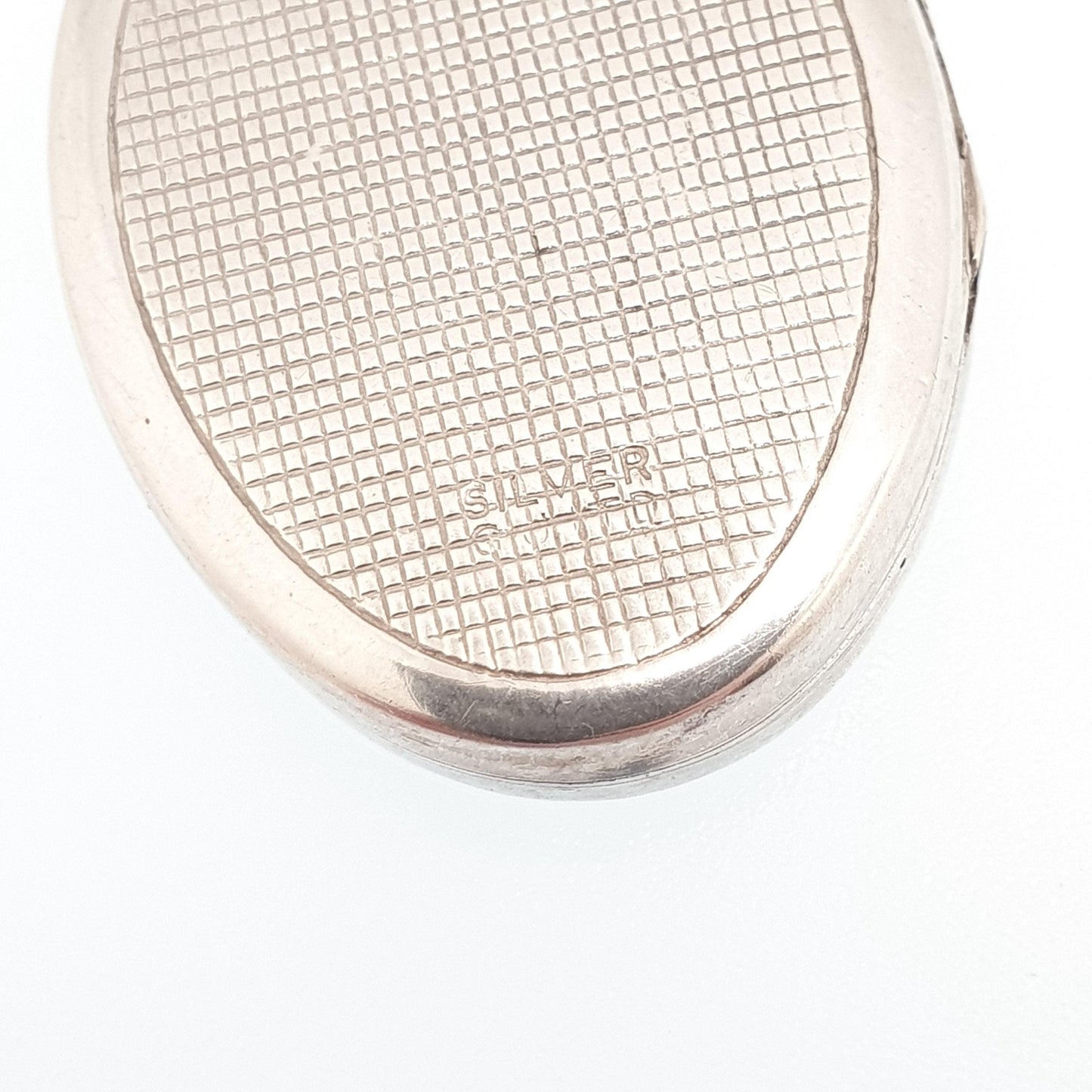 Vintage Georg Jensen Sterling Silver Locket Oval Flower Engraved Necklace Pendant Hallmark Cute Picture Photo Womens Jewellery Jewelry