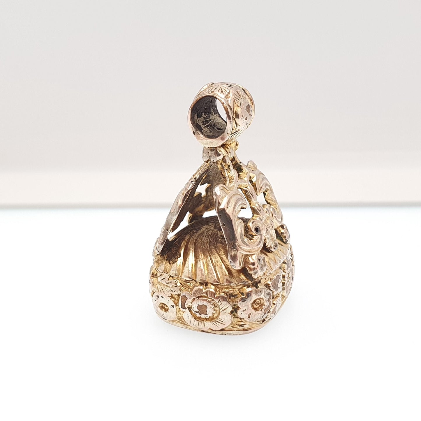 Antique Victorian Rolled Gold Fob Pendant Large Carnelian Quartz Necklace Big Gemstone Gold Filled Albert Seal Vintage Jewellery Jewelry