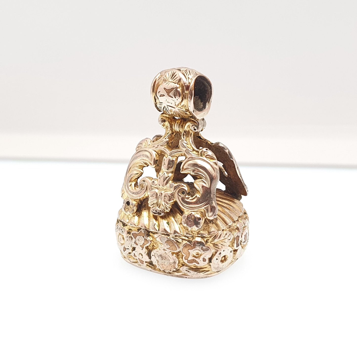 Antique Victorian Rolled Gold Fob Pendant Large Carnelian Quartz Necklace Big Gemstone Gold Filled Albert Seal Vintage Jewellery Jewelry