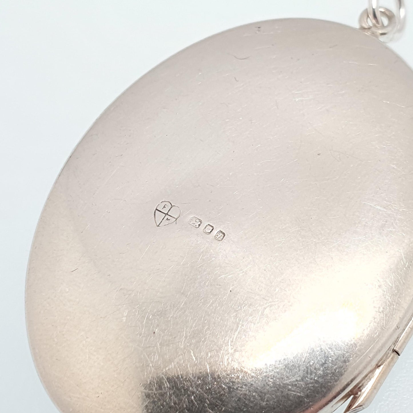 Vintage Sterling Silver Locket Large Big Oval 1972 Hallmark Pendant Necklace Engraved Retro Fine Solid 925 Jewelry Womens Jewellery