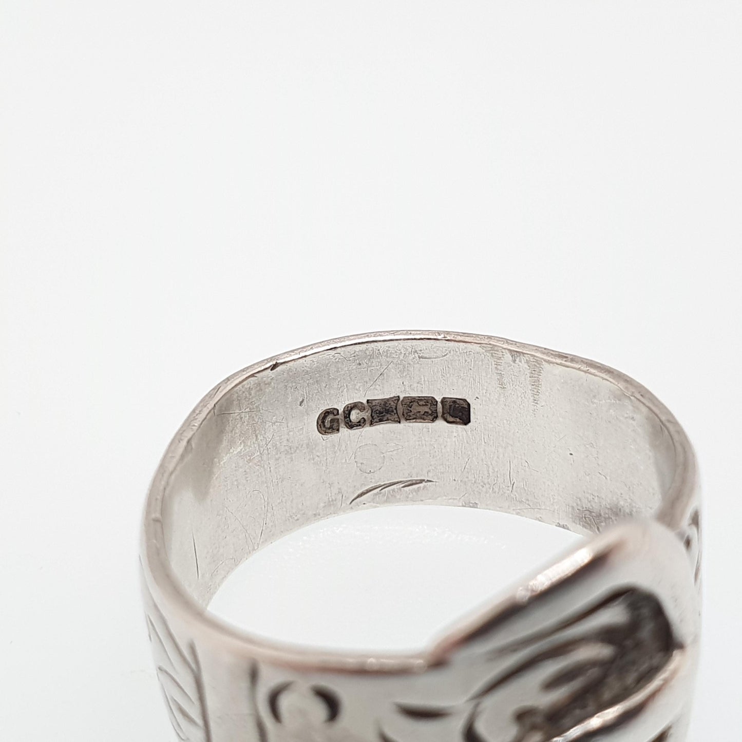 Vintage Sterling Silver Buckle Ring Belt Band Chunky 1977 Solid 925 Victorian Revival Big Large Unisex Womens Mens Jewelry Jewellery