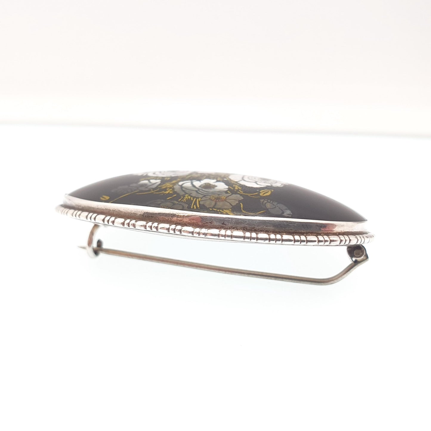 Antique Sterling Silver Butterfly Wing Flower Brooch Pin Large Big TLM Genuine Art Deco Elegant Insect Handmade Vintage Jewellery Jewelry